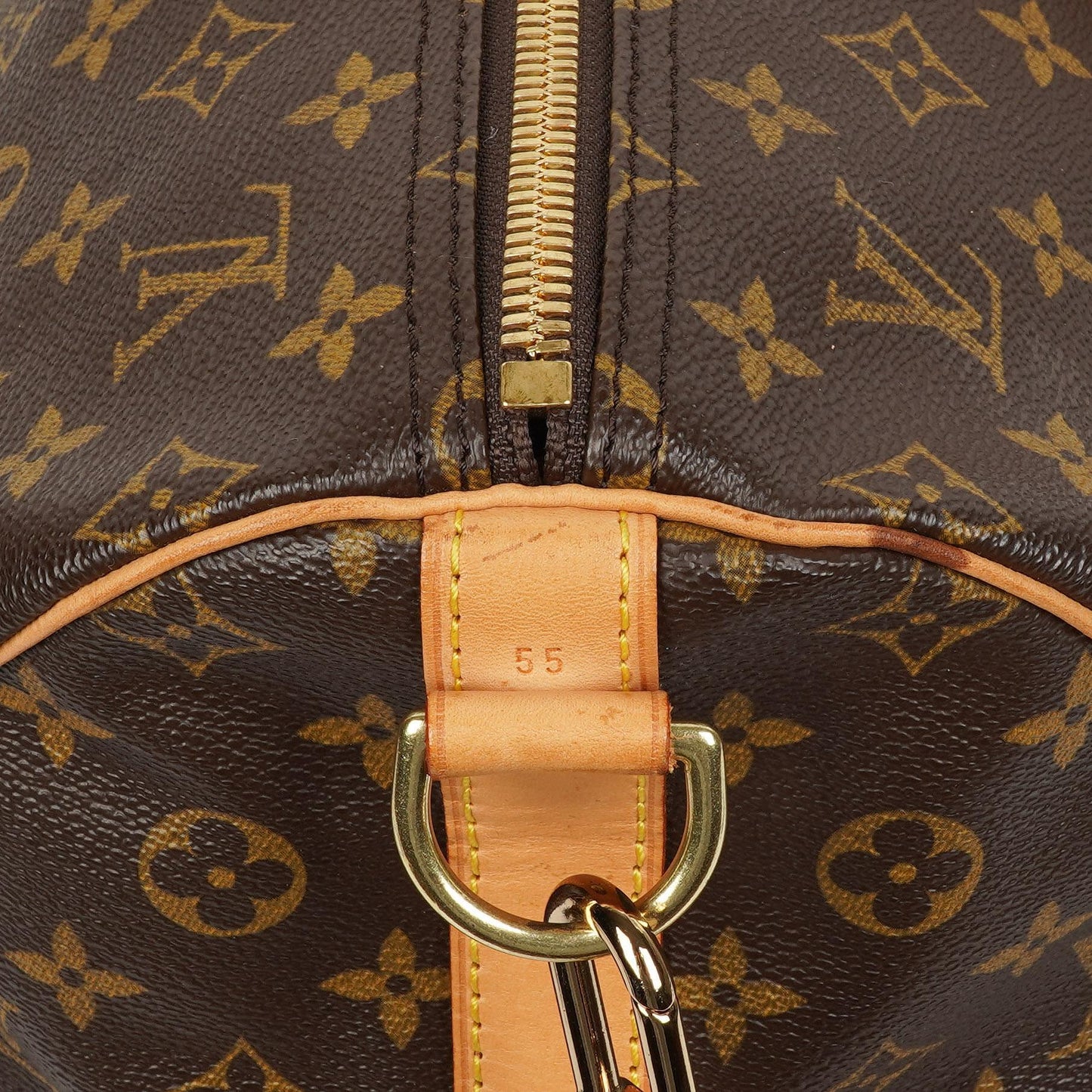 Louis Vuitton Keepall 55 Bandouliere Monogram Canvas Travel Bag