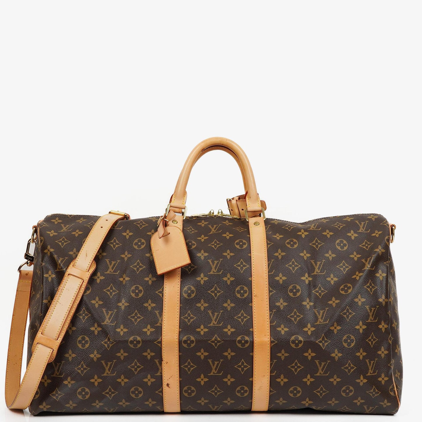 Louis Vuitton Keepall 55 Bandouliere Monogram Canvas Travel Bag