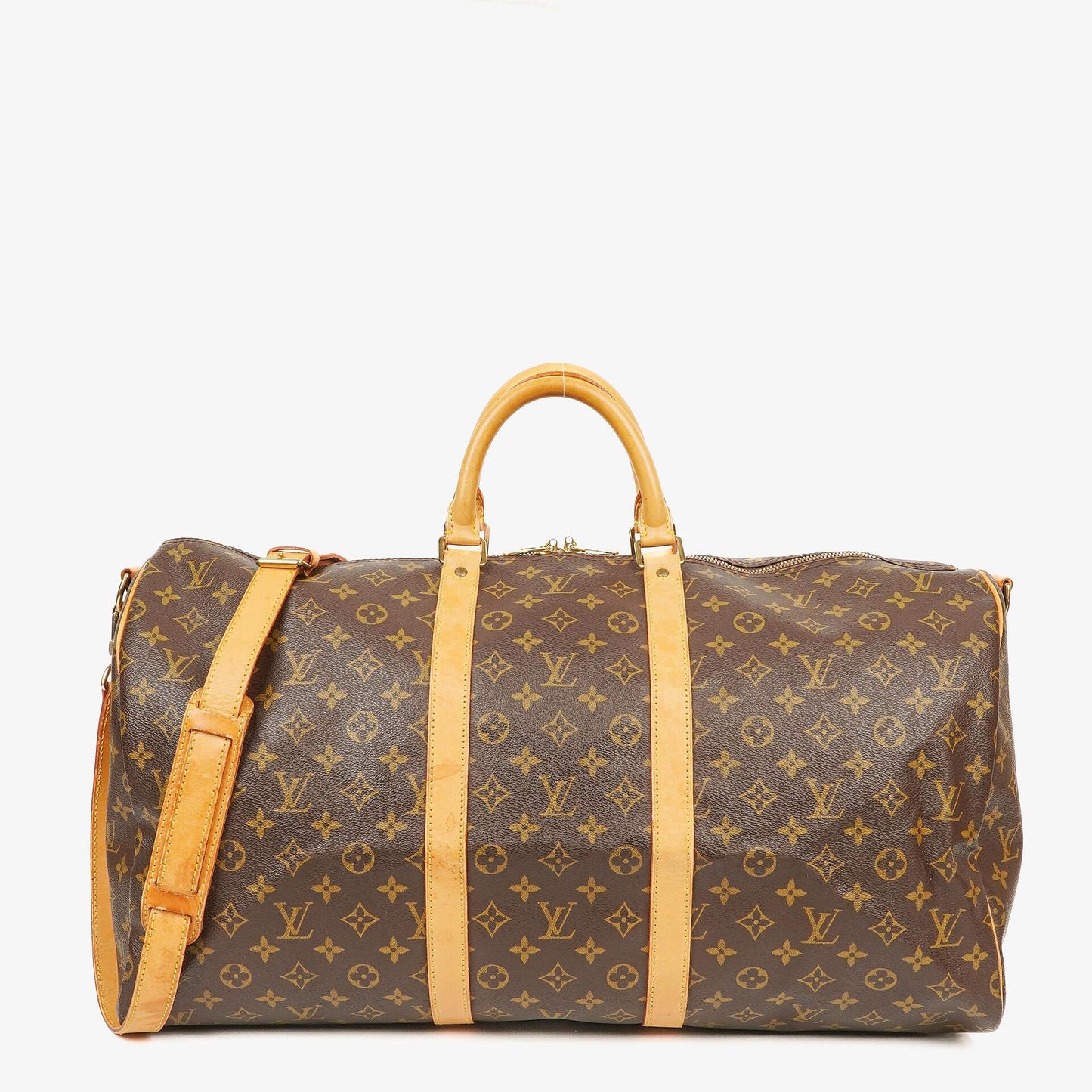 Louis Vuitton Keepall 55 Bandoulière Monogram Canvas Travel Bag