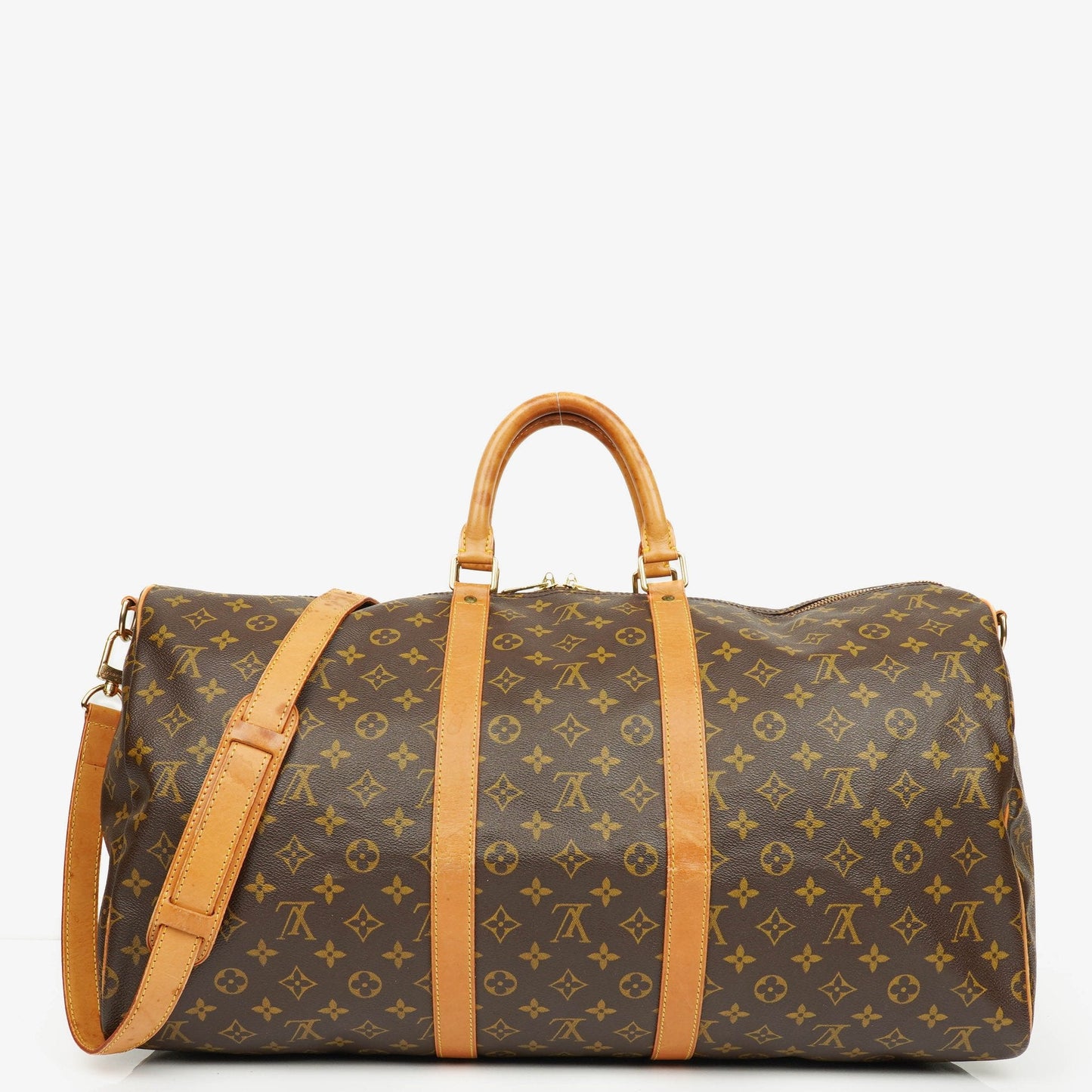 Louis Vuitton Keepall 55 Bandoulière Monogram Canvas Travel Bag