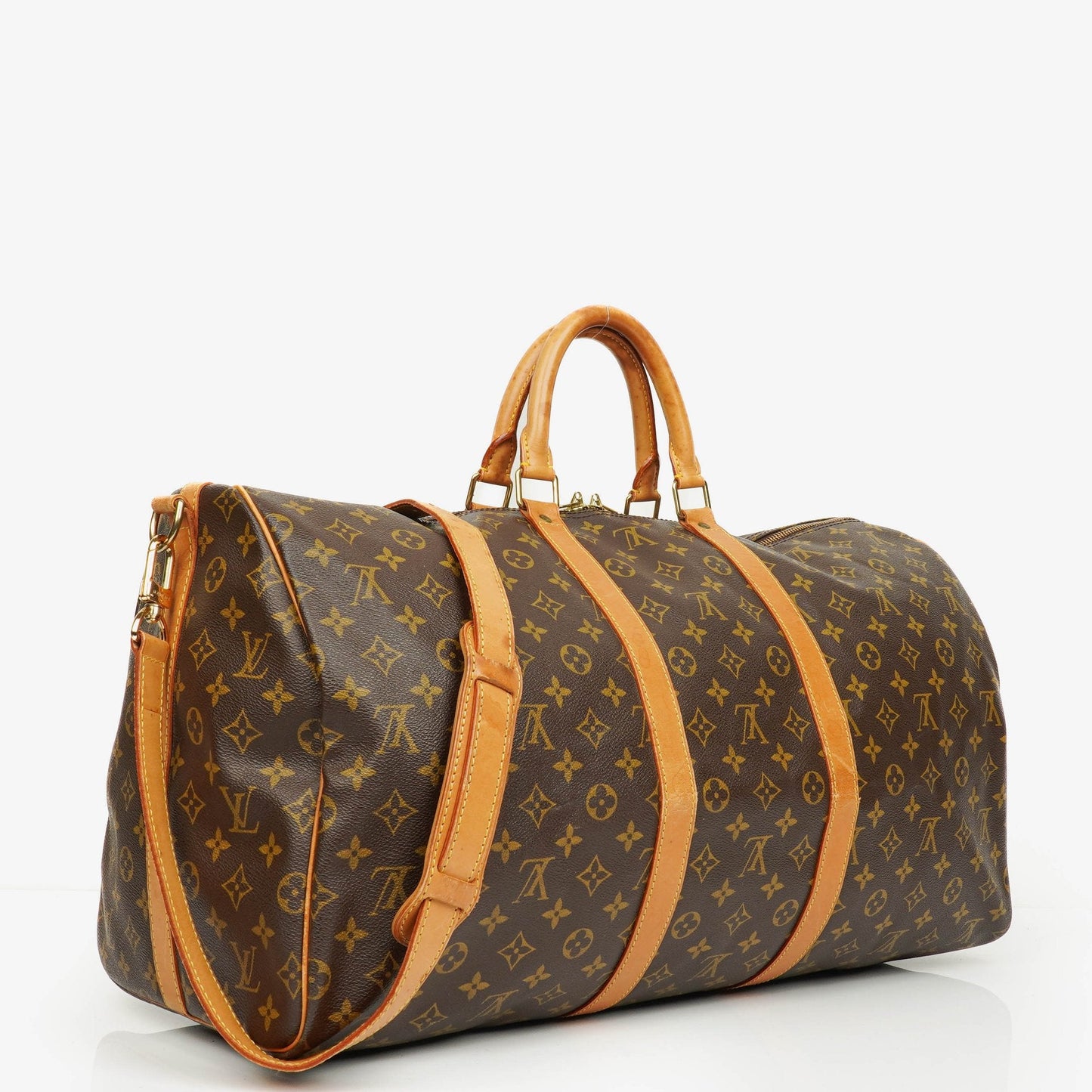 Louis Vuitton Keepall 55 Bandoulière Monogram Canvas Travel Bag