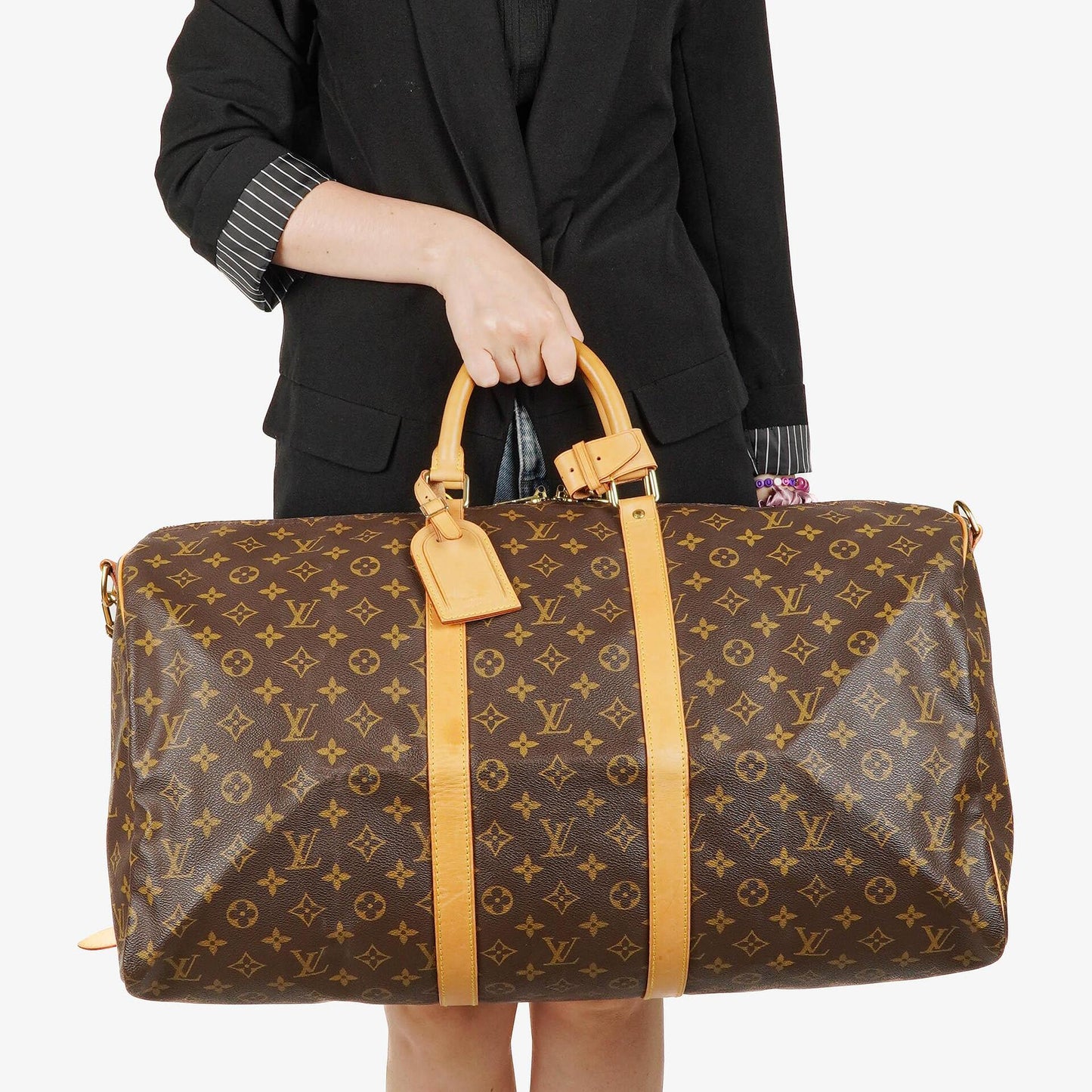Louis Vuitton Keepall 55 Bandoulière Travel Bag in Monogram Canvas