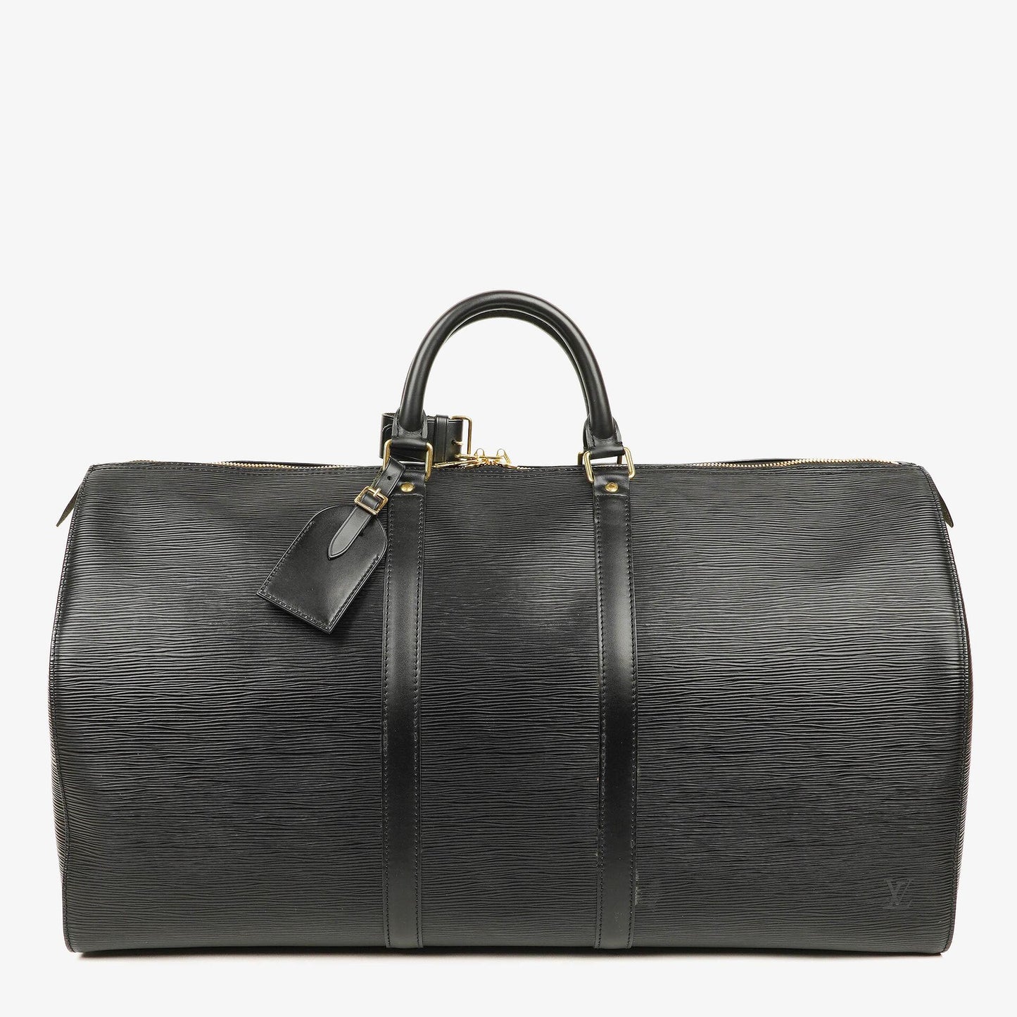 Louis Vuitton Keepall 55 Black EPI Leather Travel Bag