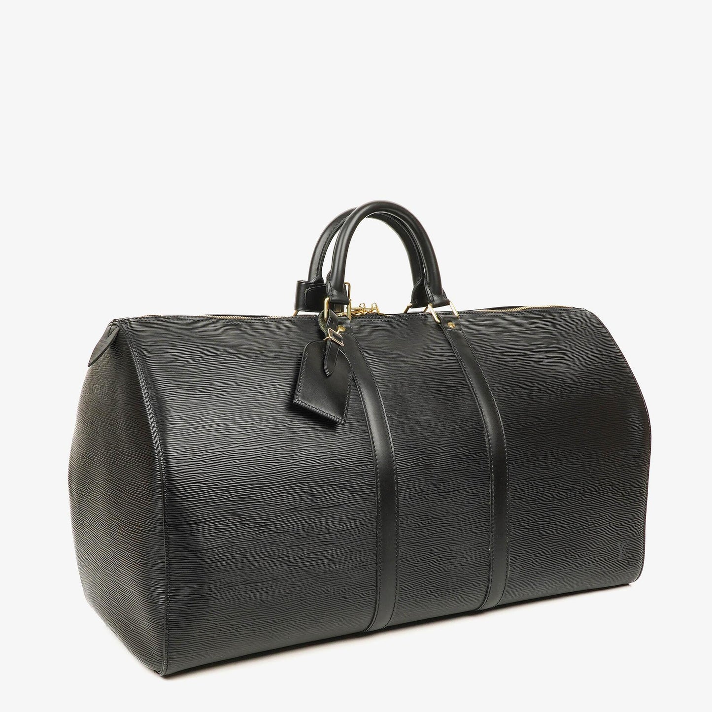 Louis Vuitton Keepall 55 Black EPI Leather Travel Bag