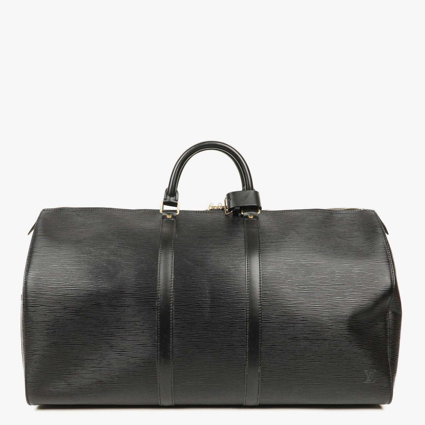 Louis Vuitton Keepall 55 Black EPI Leather Travel Bag