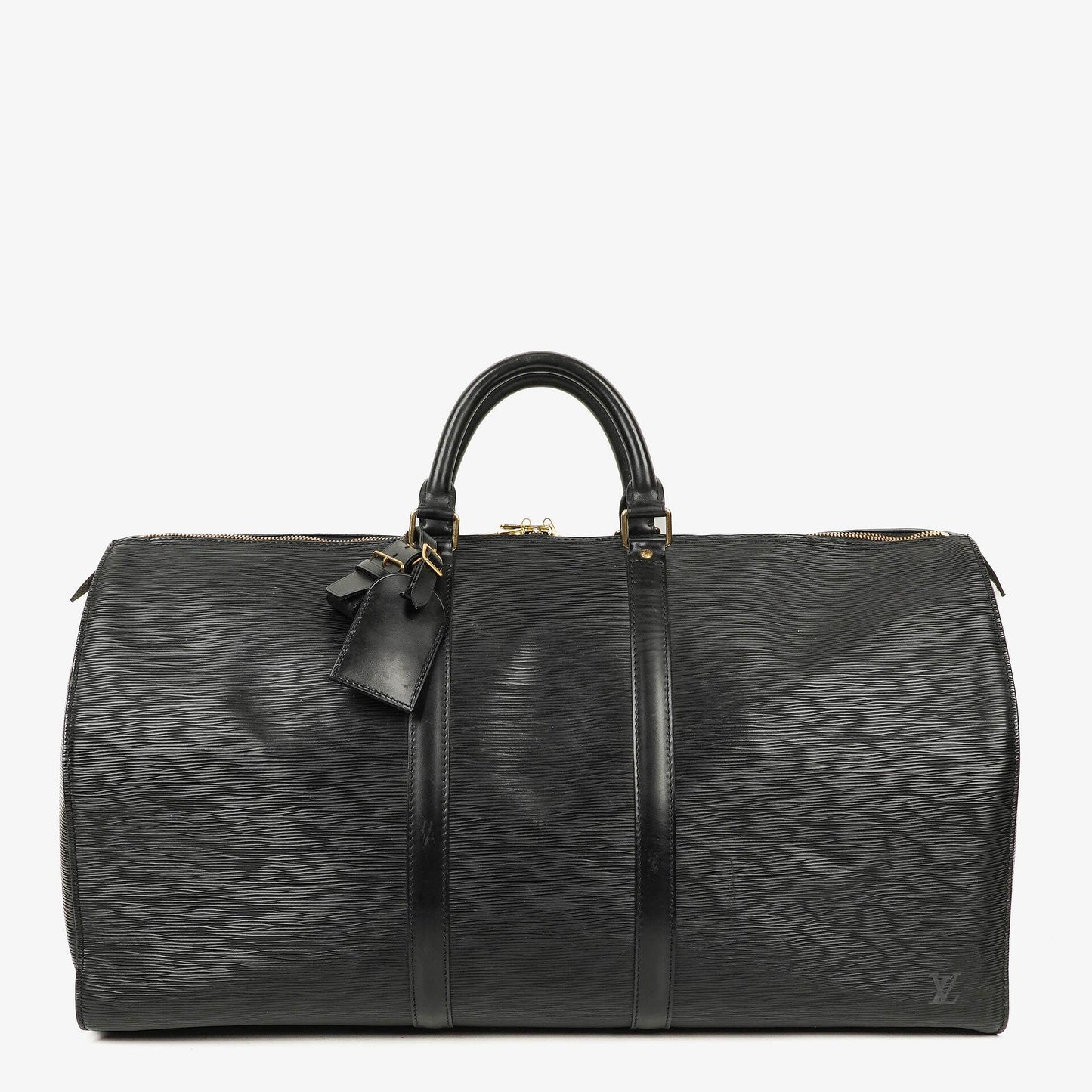 Louis Vuitton Keepall 55 Black EPI Leather Travel Bag