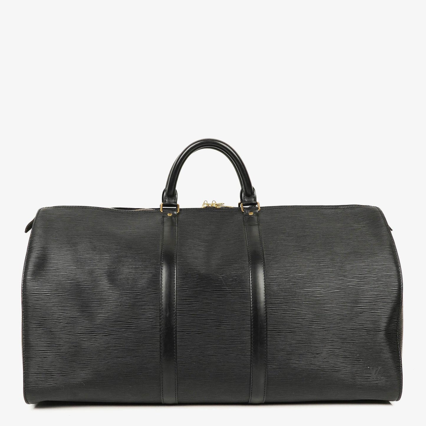 Louis Vuitton Keepall 55 Black EPI Leather Travel Bag