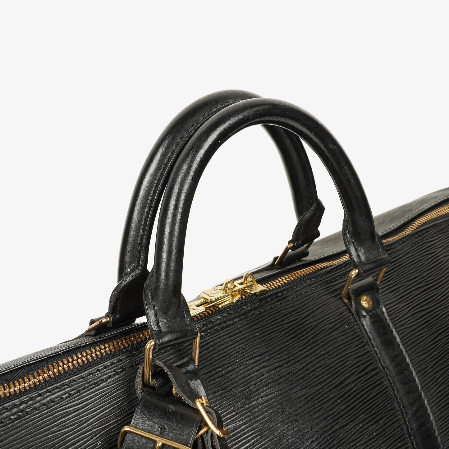 Louis Vuitton Keepall 55 Black EPI Leather Travel Bag