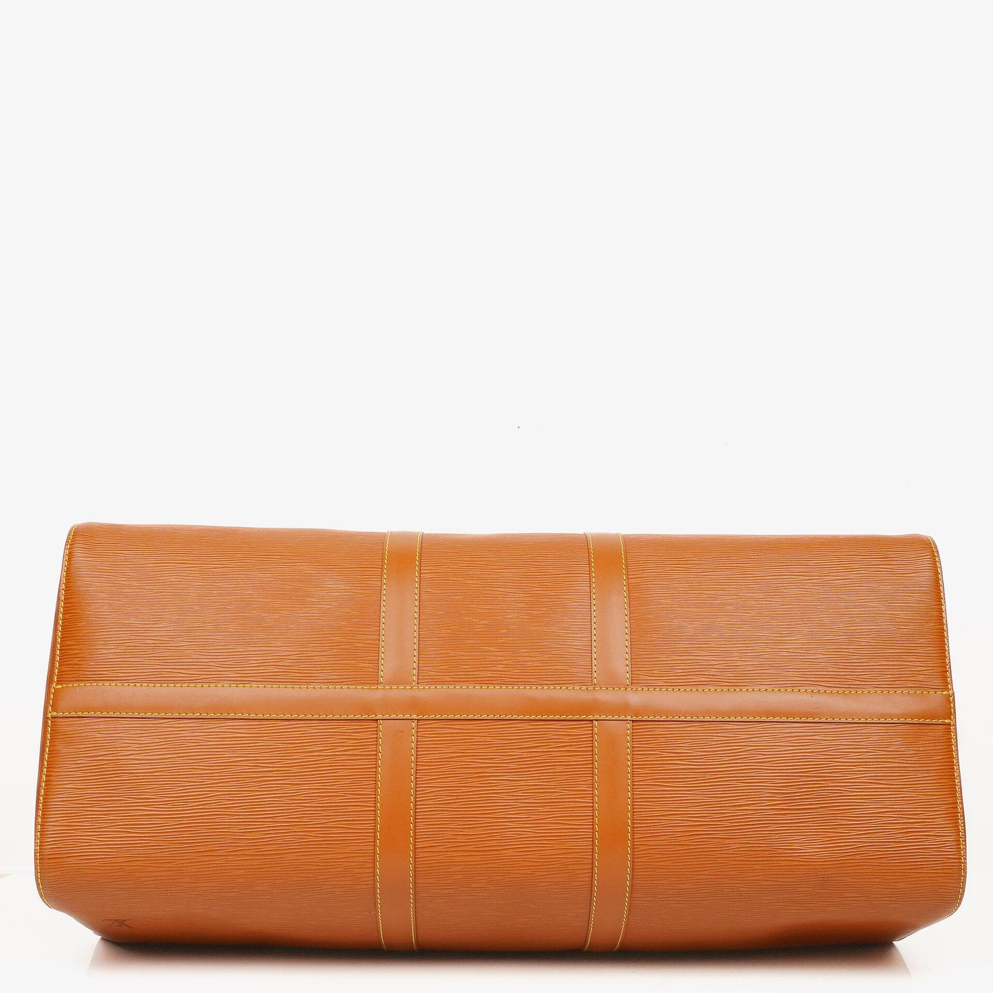 Louis Vuitton Keepall 55 Cognac EPI Leather Travel Bag