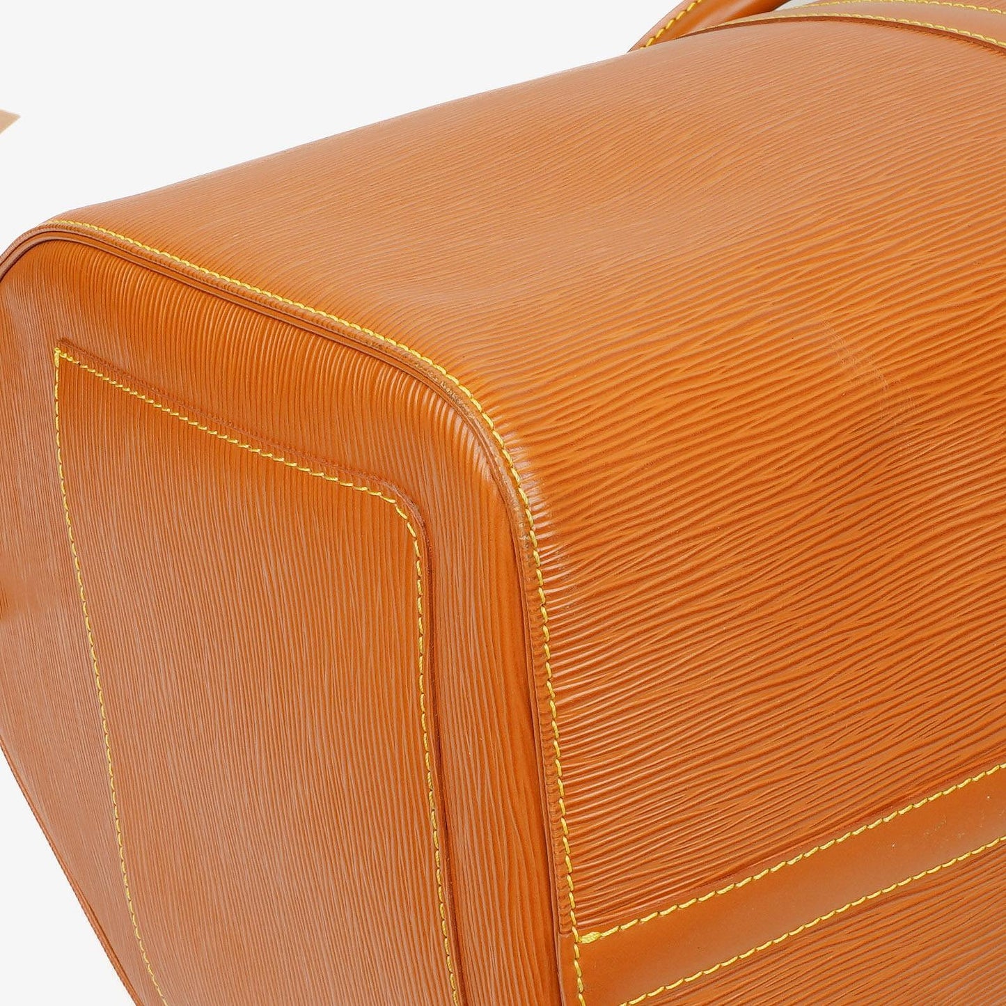 Louis Vuitton Keepall 55 Cognac EPI Leather Travel Bag