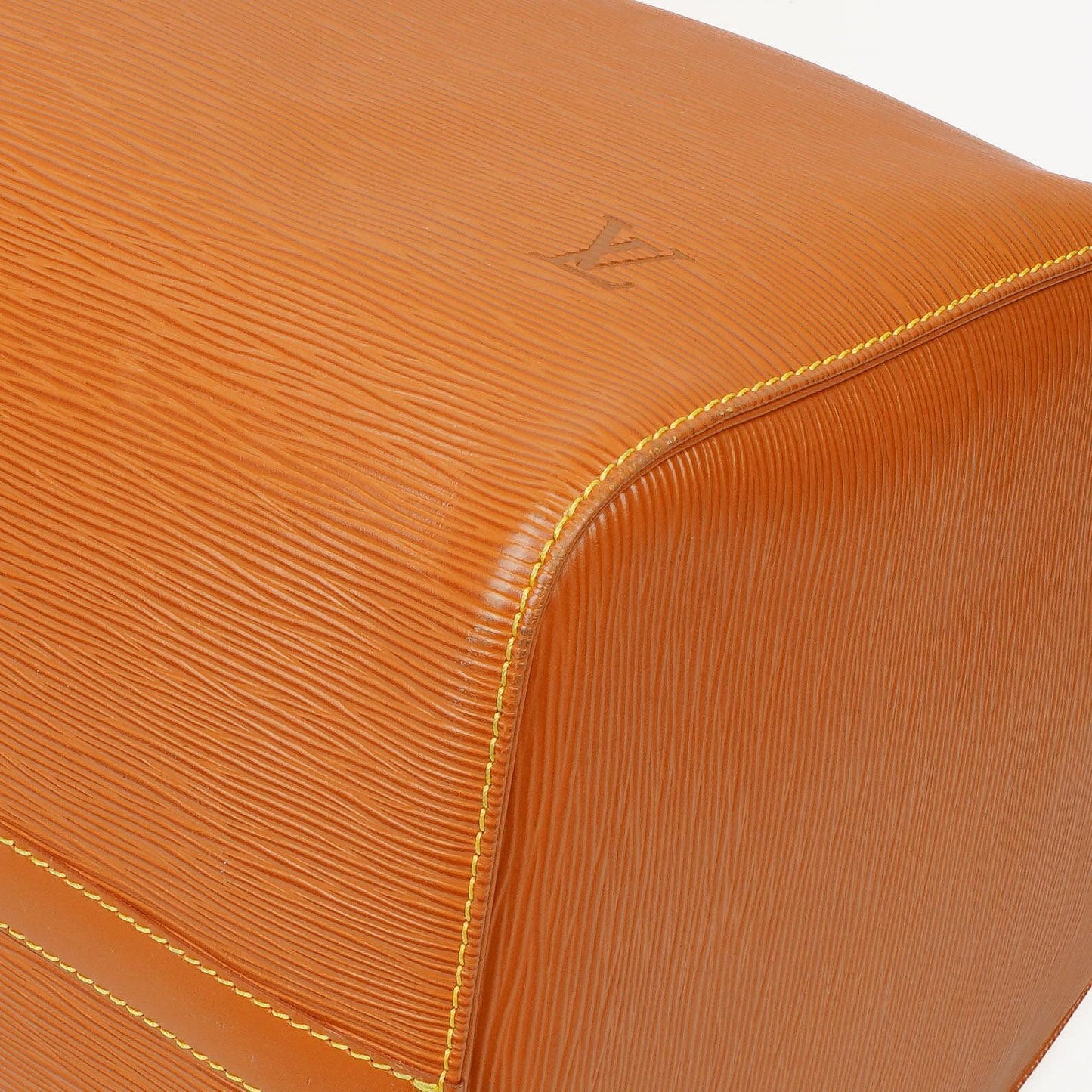 Louis Vuitton Keepall 55 Cognac EPI Leather Travel Bag