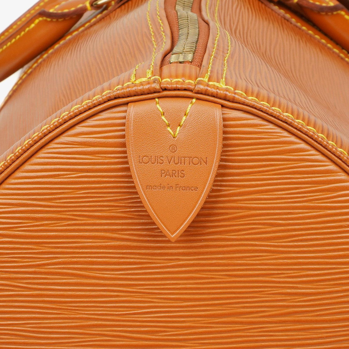 Louis Vuitton Keepall 55 Cognac EPI Leather Travel Bag