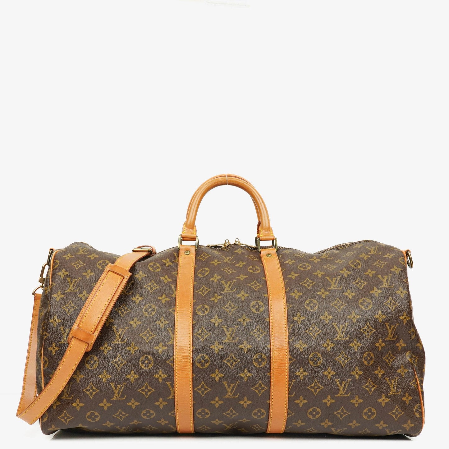 Louis Vuitton Keepall 55 Bandoulière Monogram Canvas Travel Bag