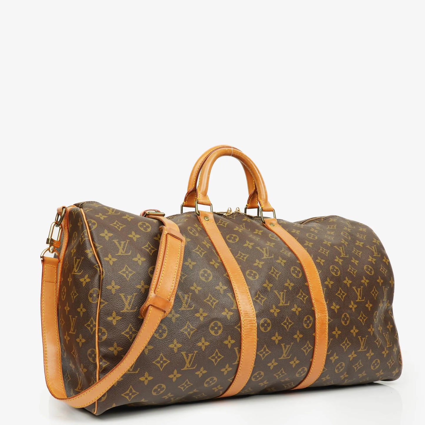 Louis Vuitton Keepall 55 Bandoulière Monogram Canvas Travel Bag