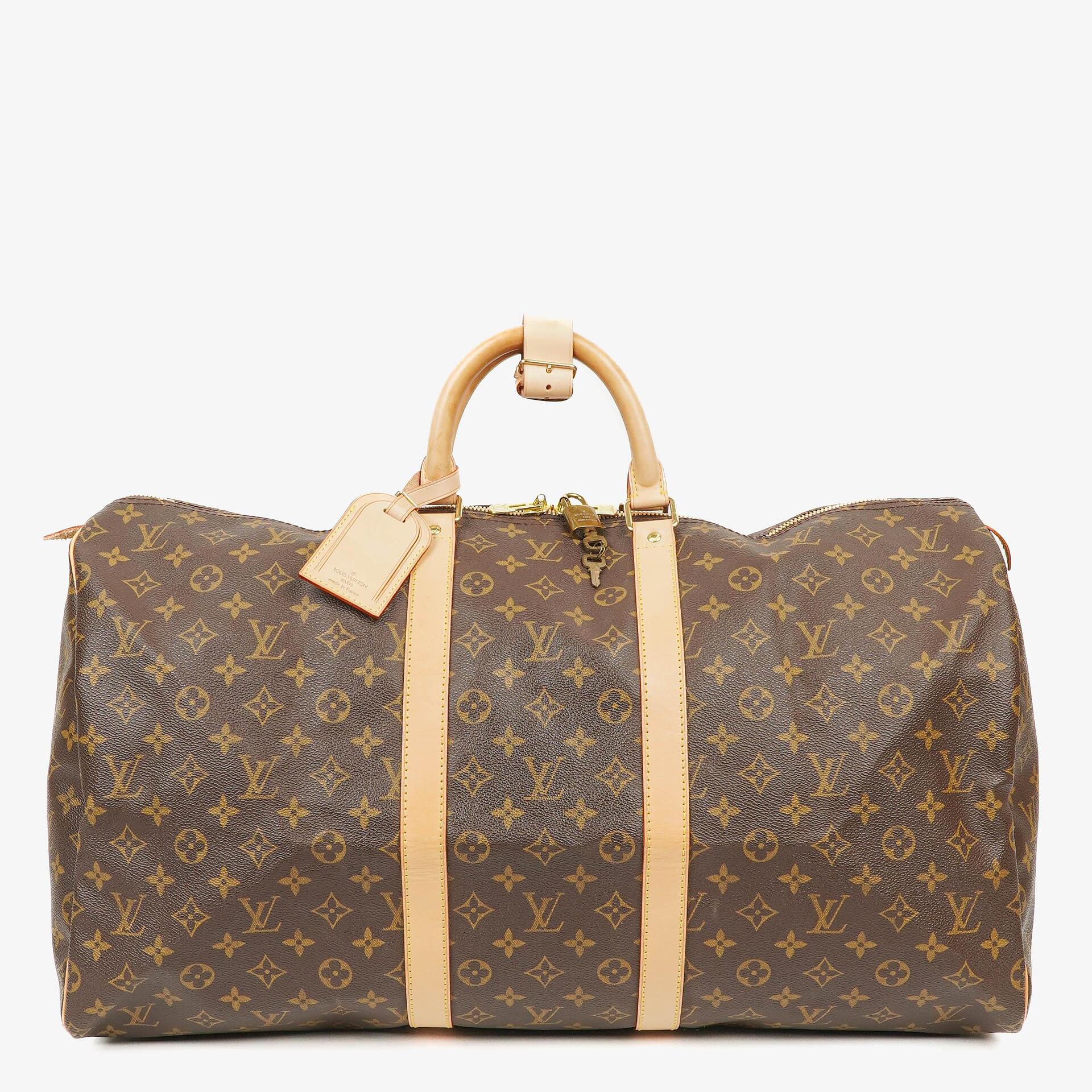 Louis Vuitton Keepall 55 Monogram Canvas Travel Bag
