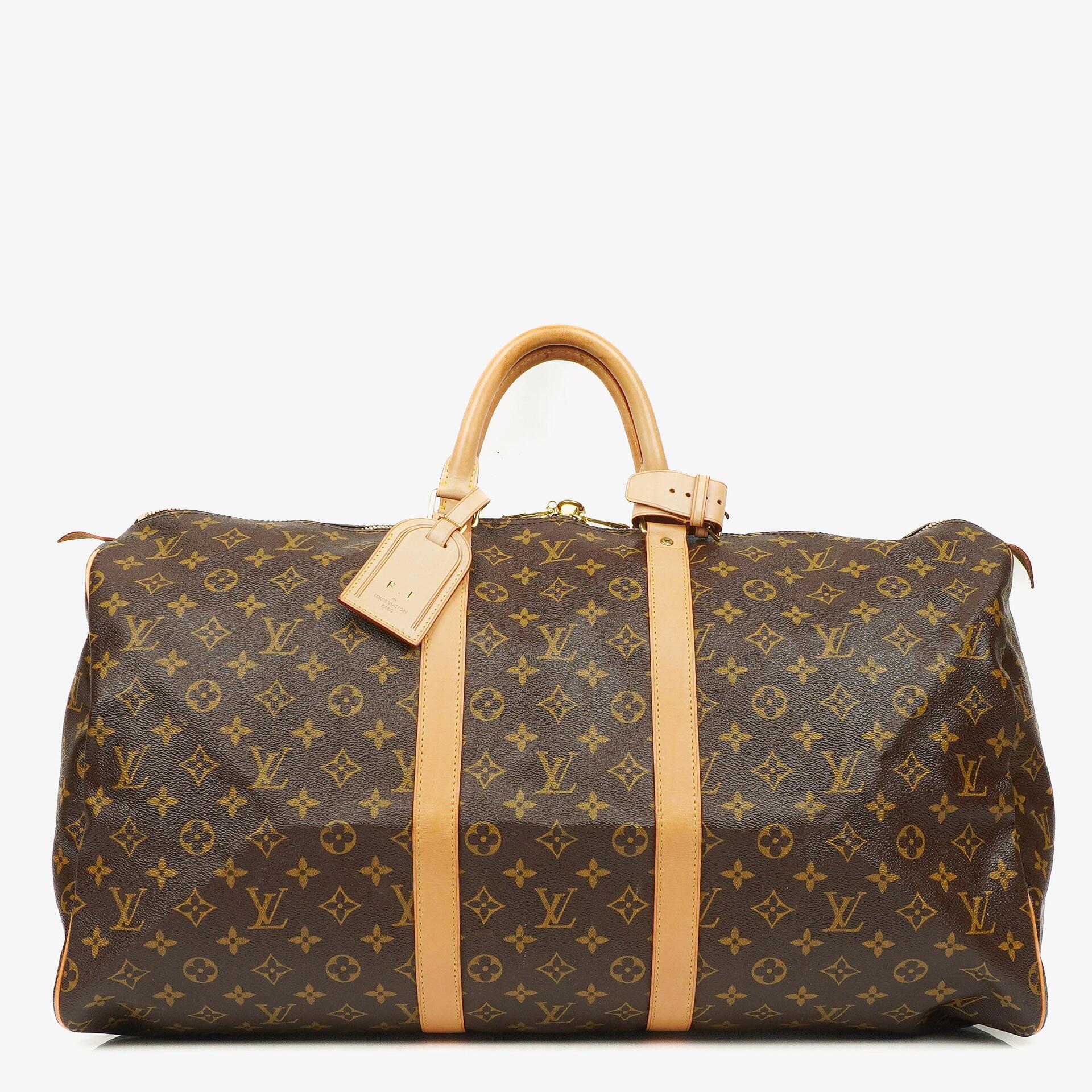 Louis Vuitton Keepall 55 Monogram Canvas Travel Bag