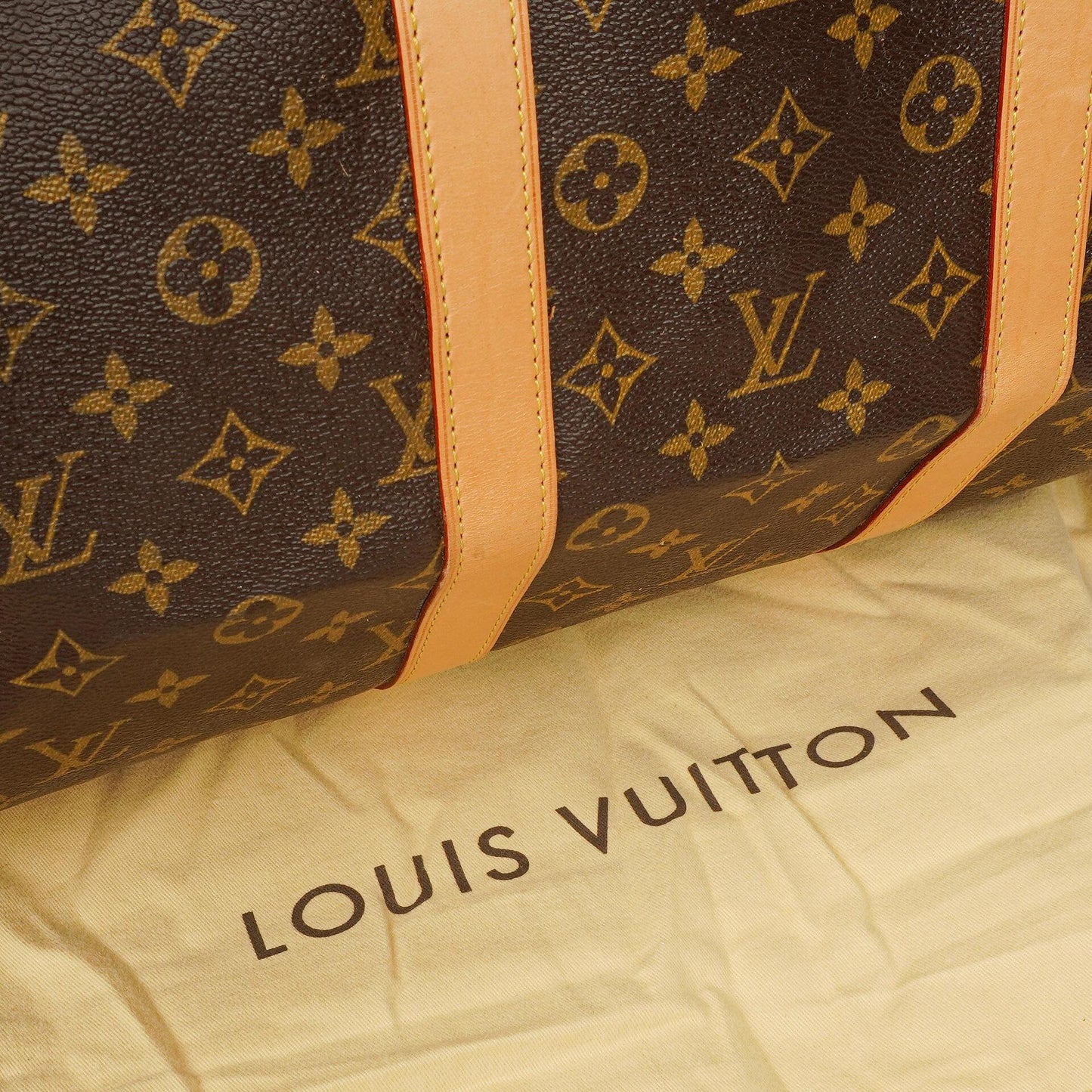 Louis Vuitton Keepall 55 Monogram Canvas Travel Bag