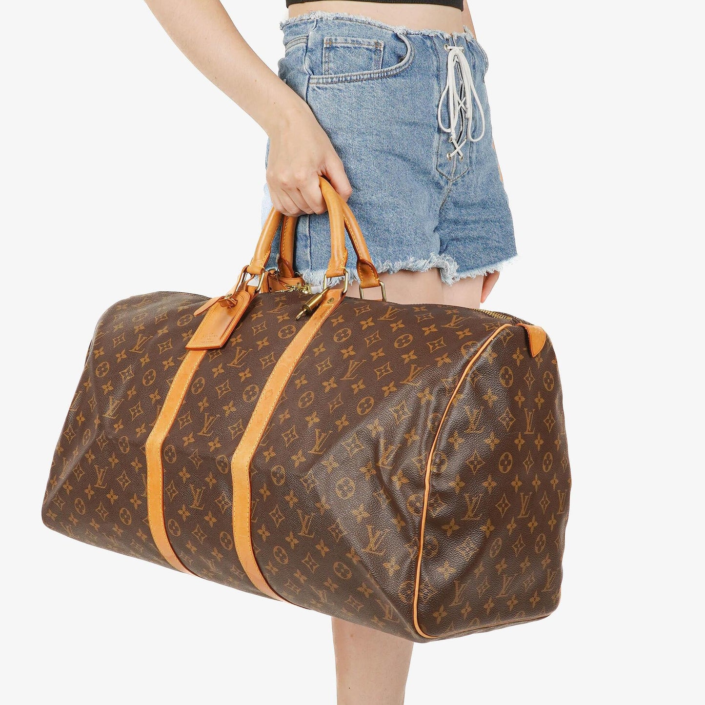 Louis Vuitton Keepall 55 Travel Bag in Monogram Canvas