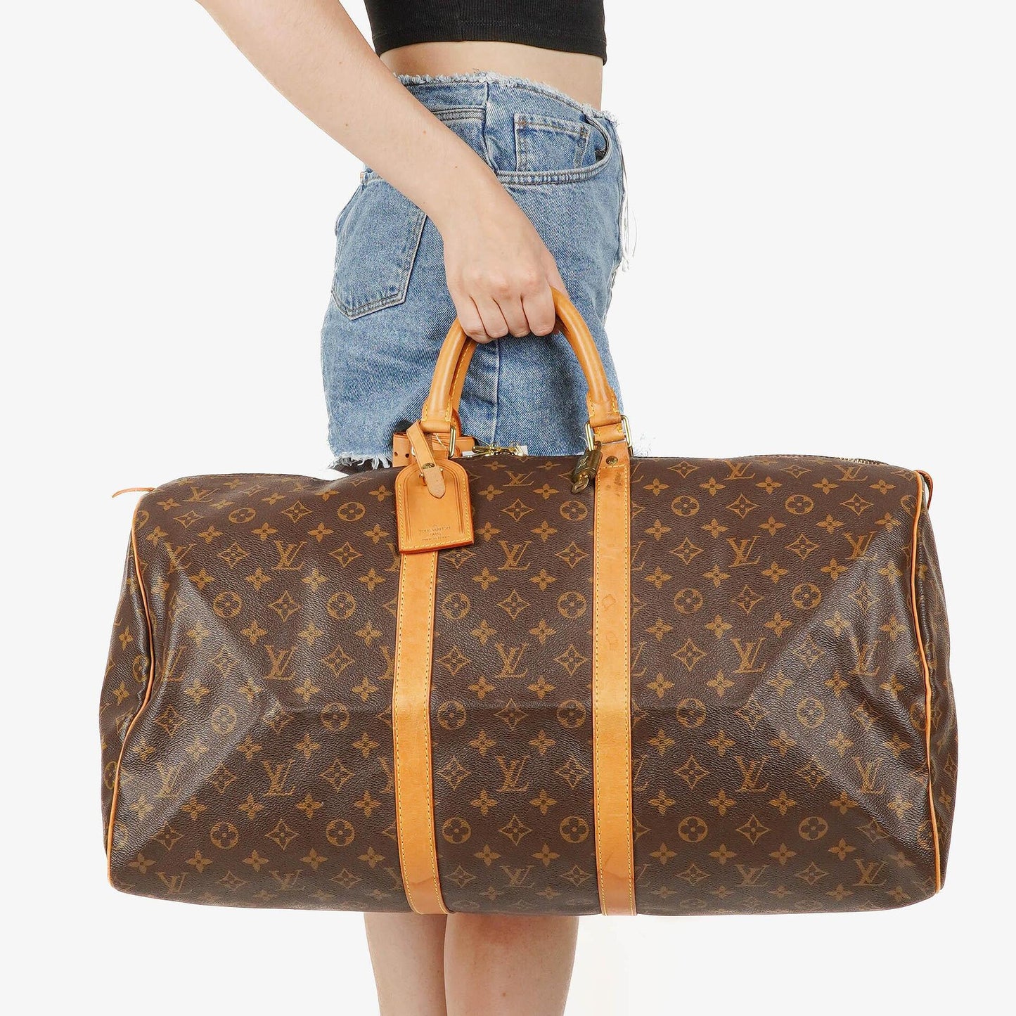 Louis Vuitton Keepall 55 Travel Bag in Monogram Canvas