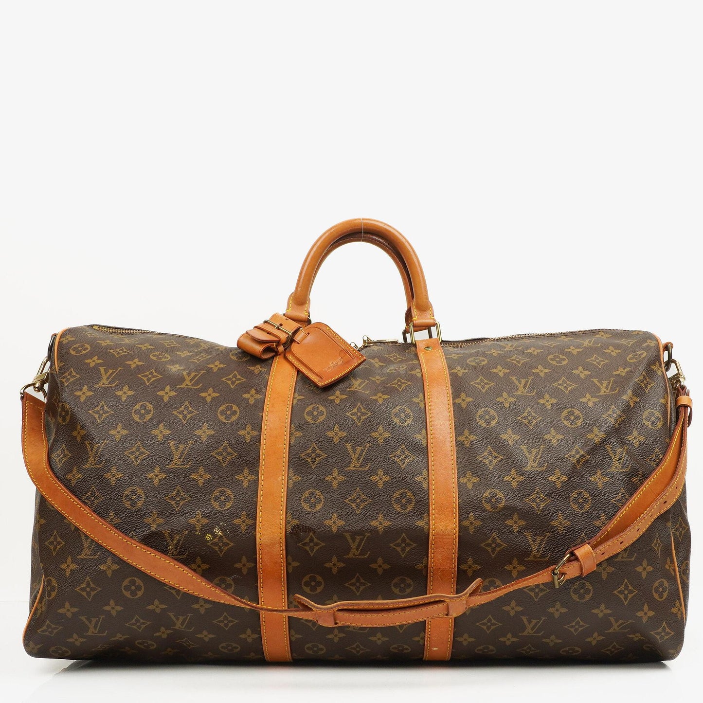 Louis Vuitton Keepall 60 Bandoulière Monogram Canvas Travel Bag