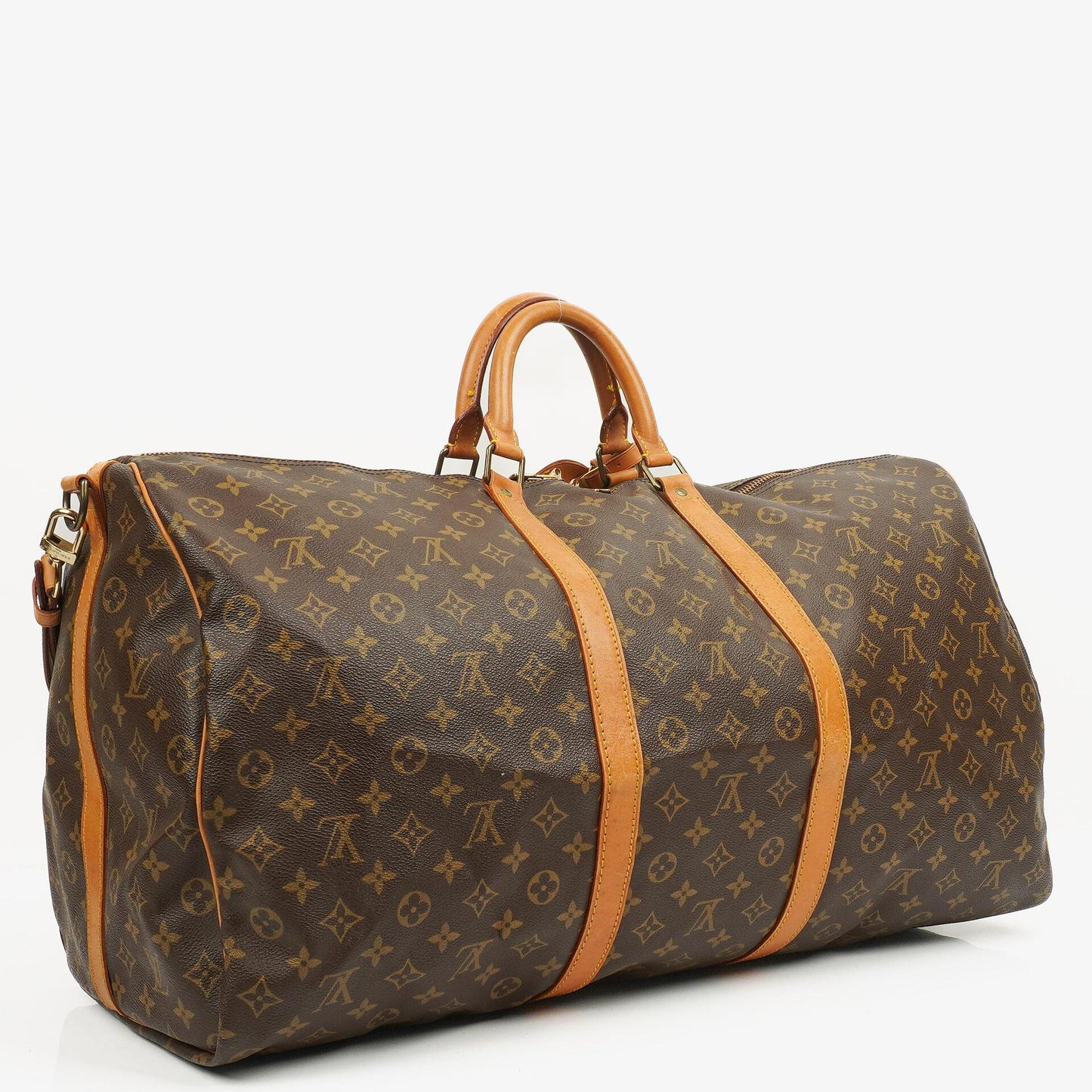 Louis Vuitton Keepall 60 Bandoulière Monogram Canvas Travel Bag