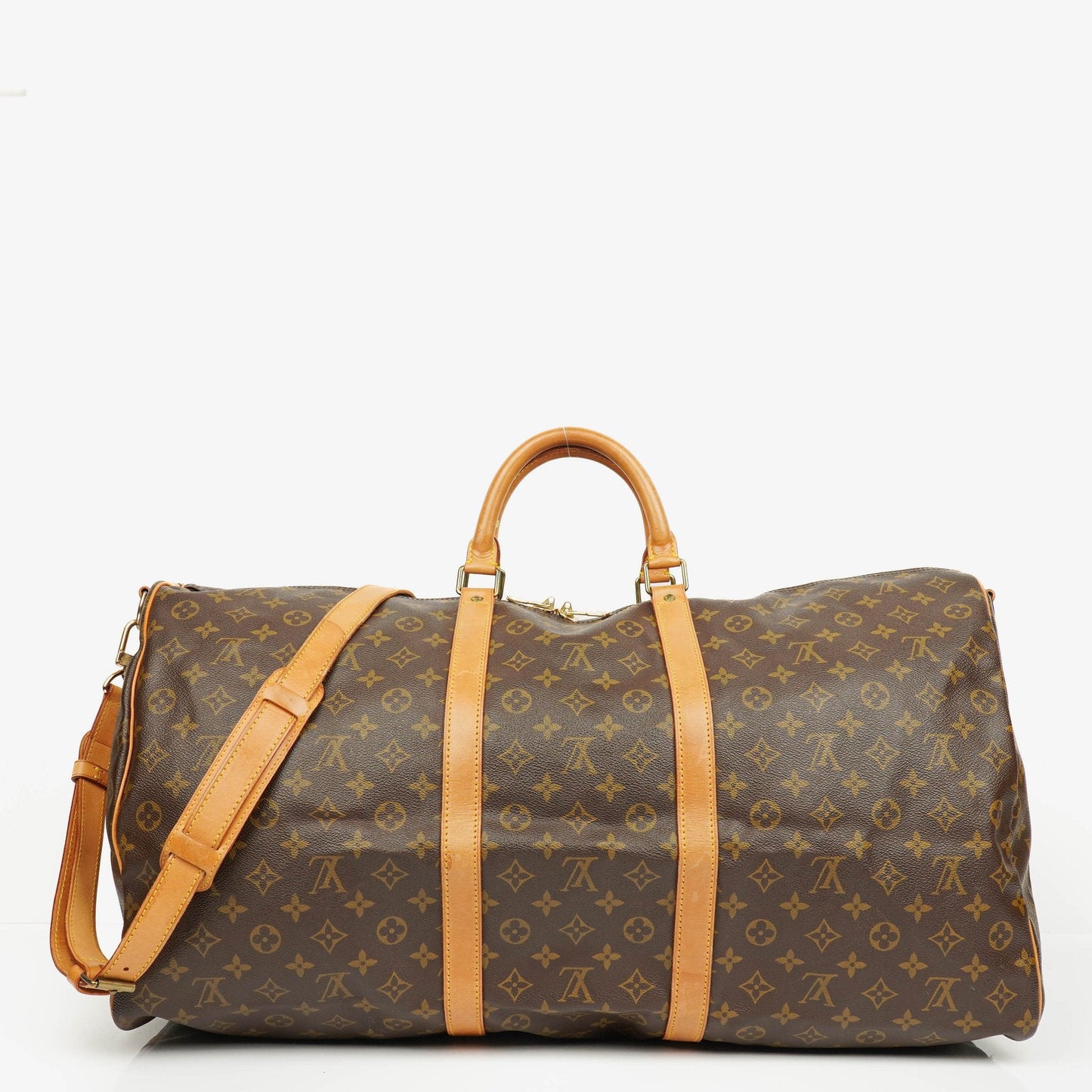 Louis Vuitton Keepall 60 Bandoulière Monogram Canvas Travel Bag