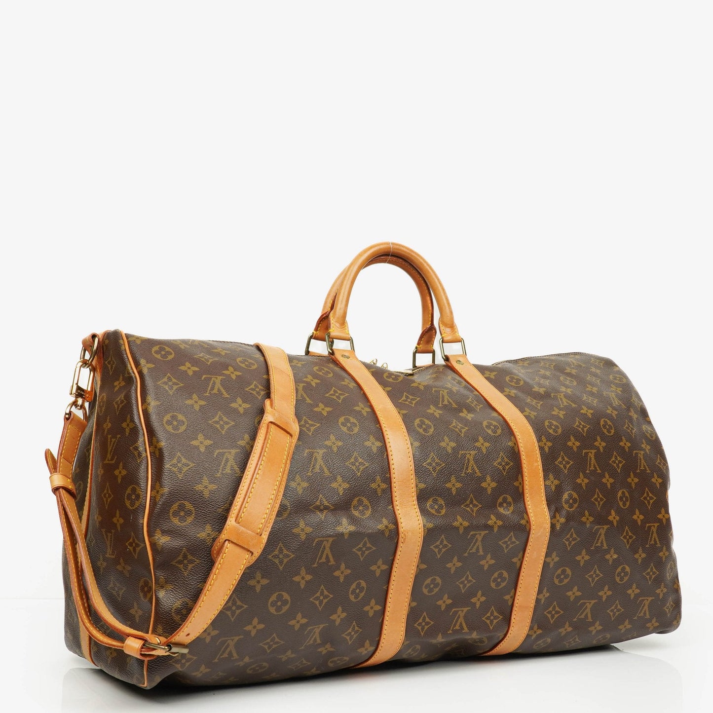 Louis Vuitton Keepall 60 Bandoulière Monogram Canvas Travel Bag
