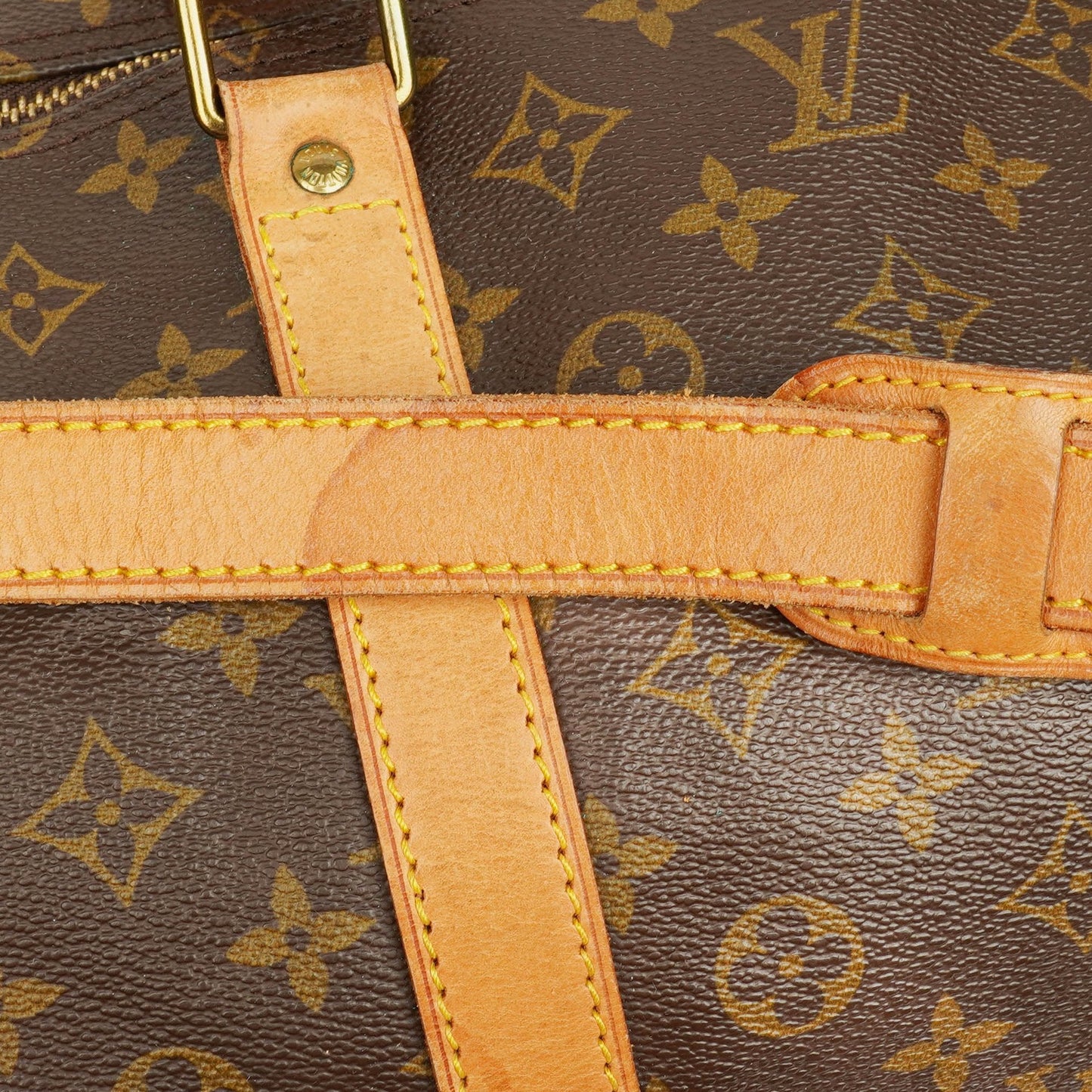 Louis Vuitton Keepall 60 Bandoulière Monogram Canvas Travel Bag