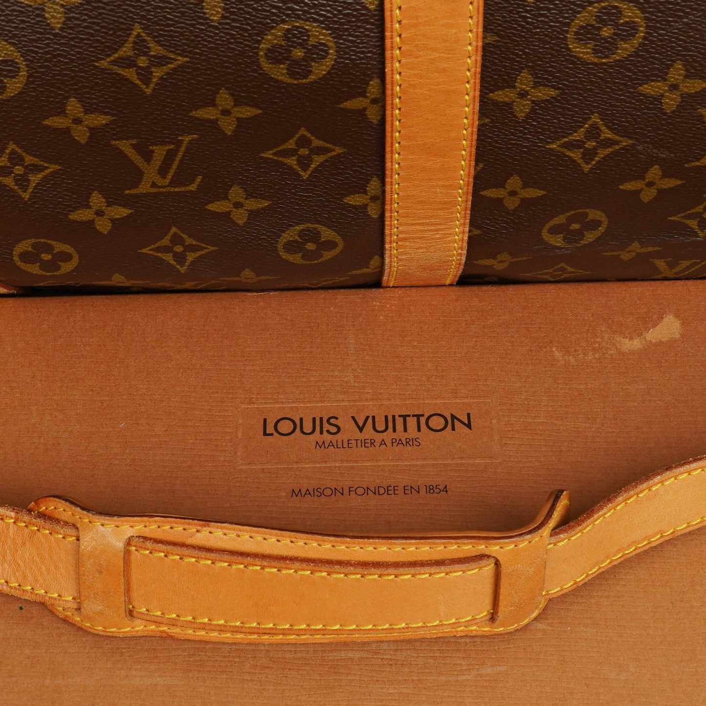 Louis Vuitton Keepall 60 Bandoulière Monogram Canvas Travel Bag