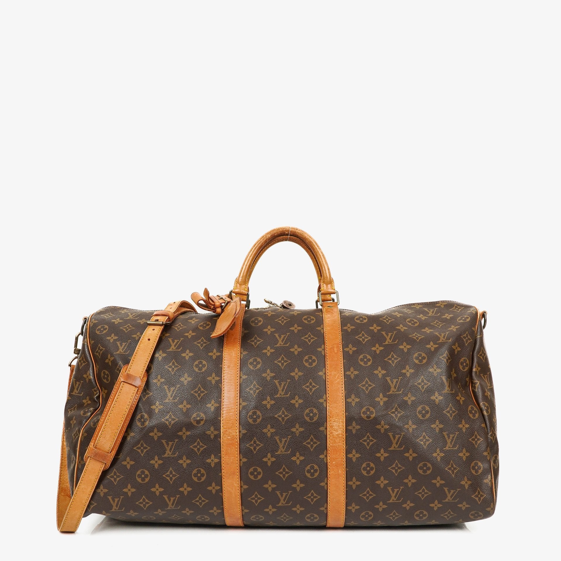 Louis Vuitton Keepall 60 Bandoulière Monogram Canvas Travel Bag