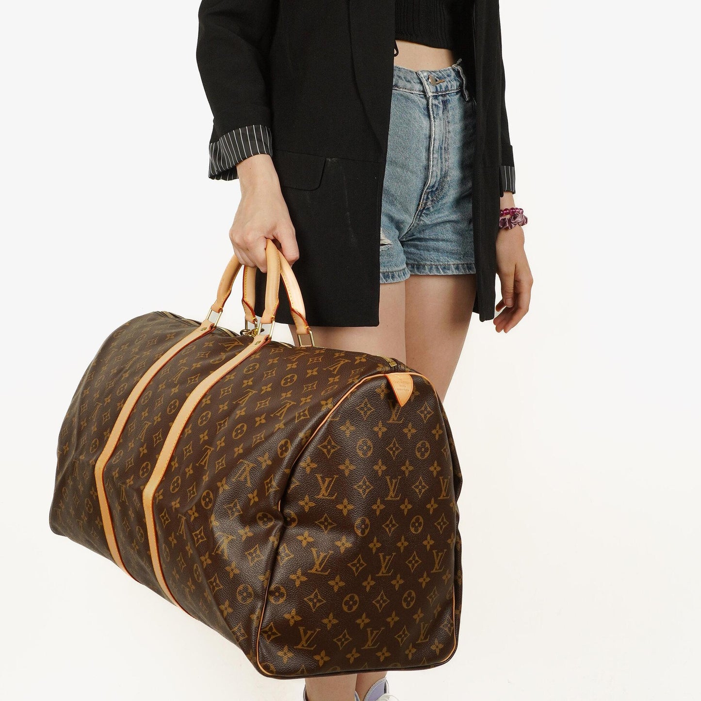 Louis Vuitton Keepall 60 Monogram Canvas Travel Bag