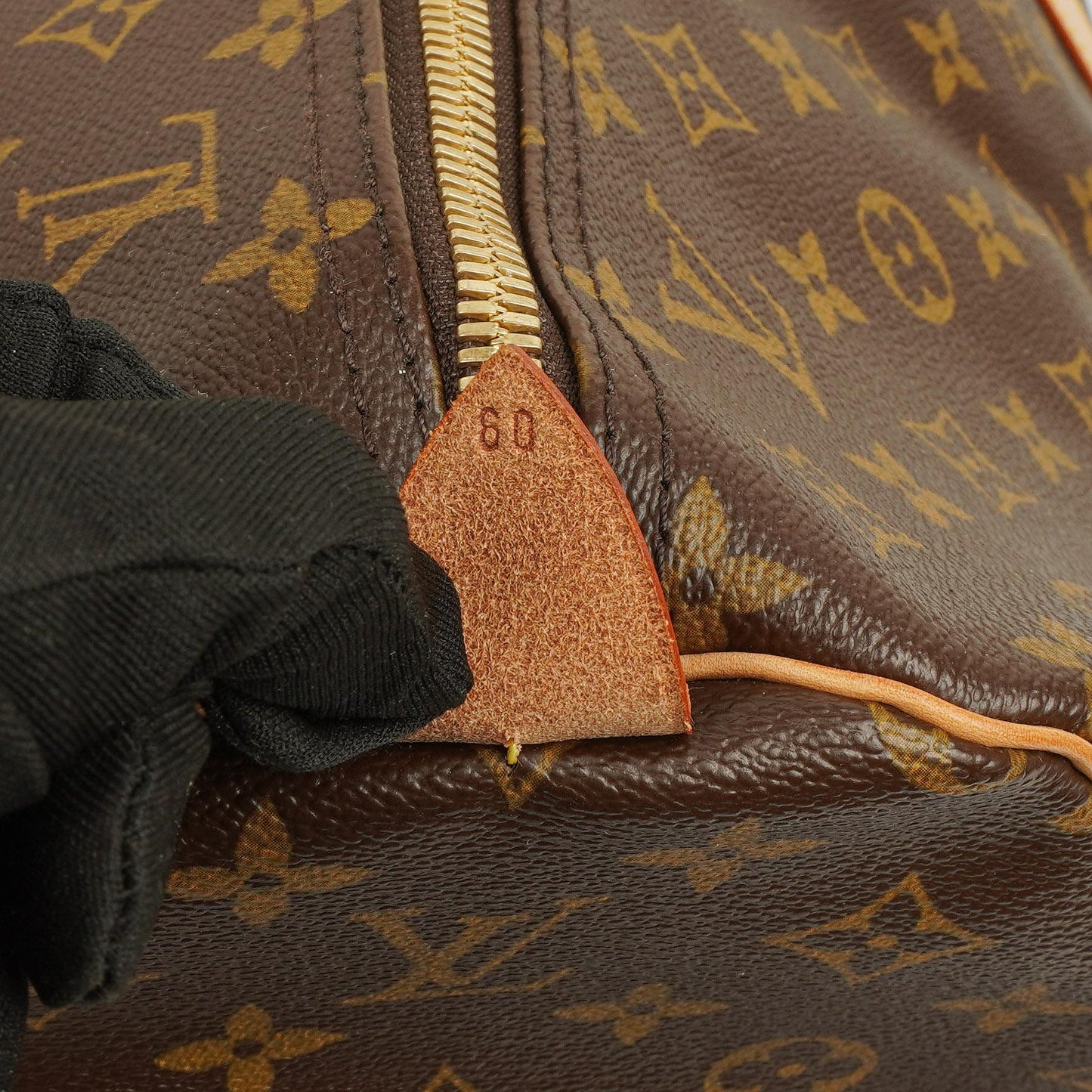 Louis Vuitton Keepall 60 Monogram Canvas Travel Bag