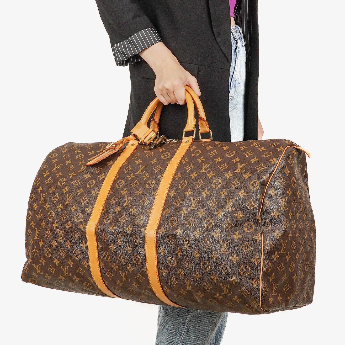 Louis Vuitton Keepall 60 Monogram Canvas Travel Bag