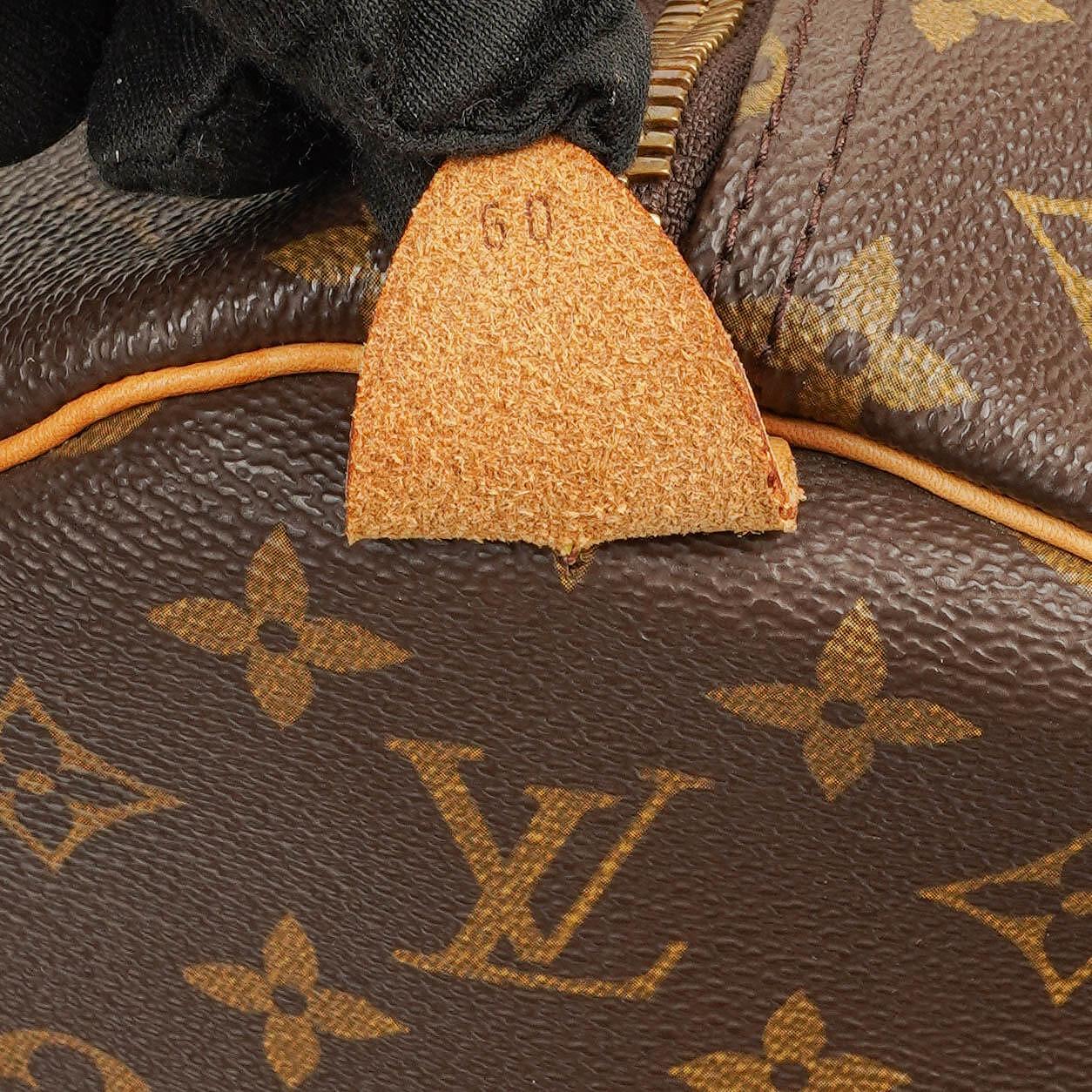 Louis Vuitton Keepall 60 Monogram Canvas Travel Bag