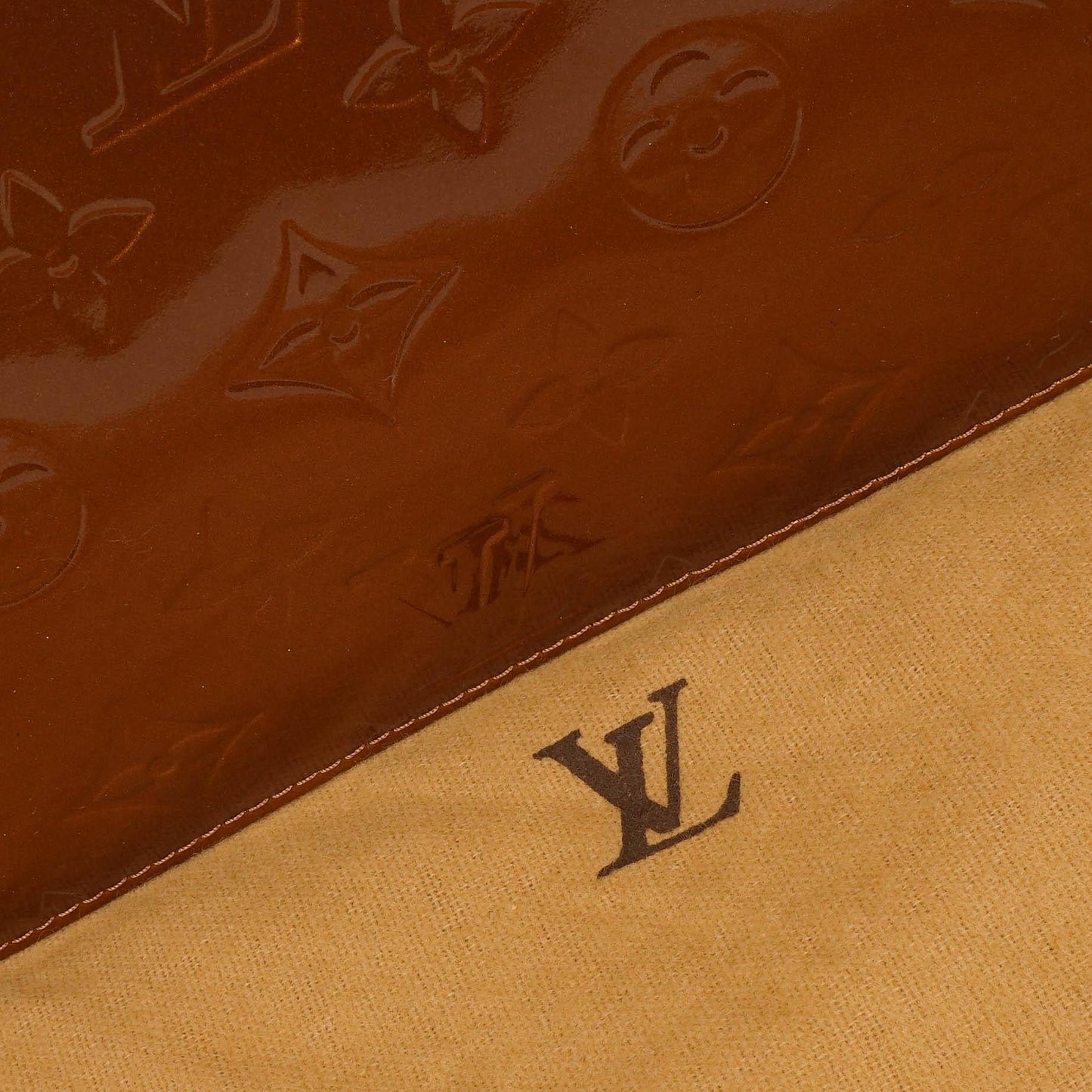 Louis Vuitton Lexington Bronze Monogram Vernis Clutch Handbag, 2003