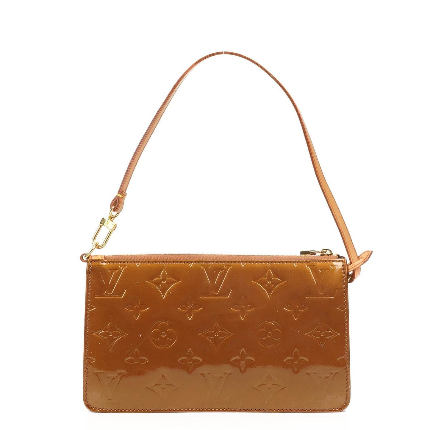 Louis Vuitton Lexington Bronze Monogram Vernis Clutch Handbag