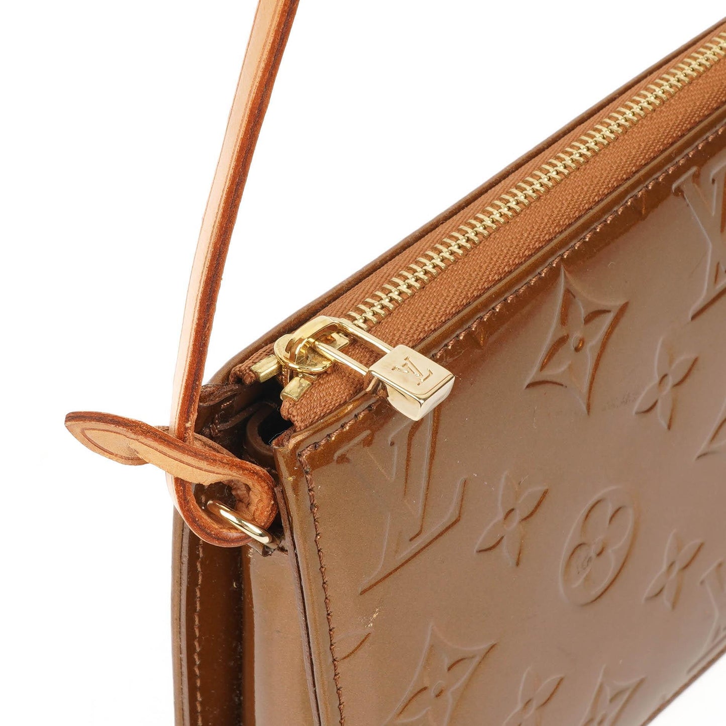 Louis Vuitton Lexington Bronze Monogram Vernis Clutch Handbag