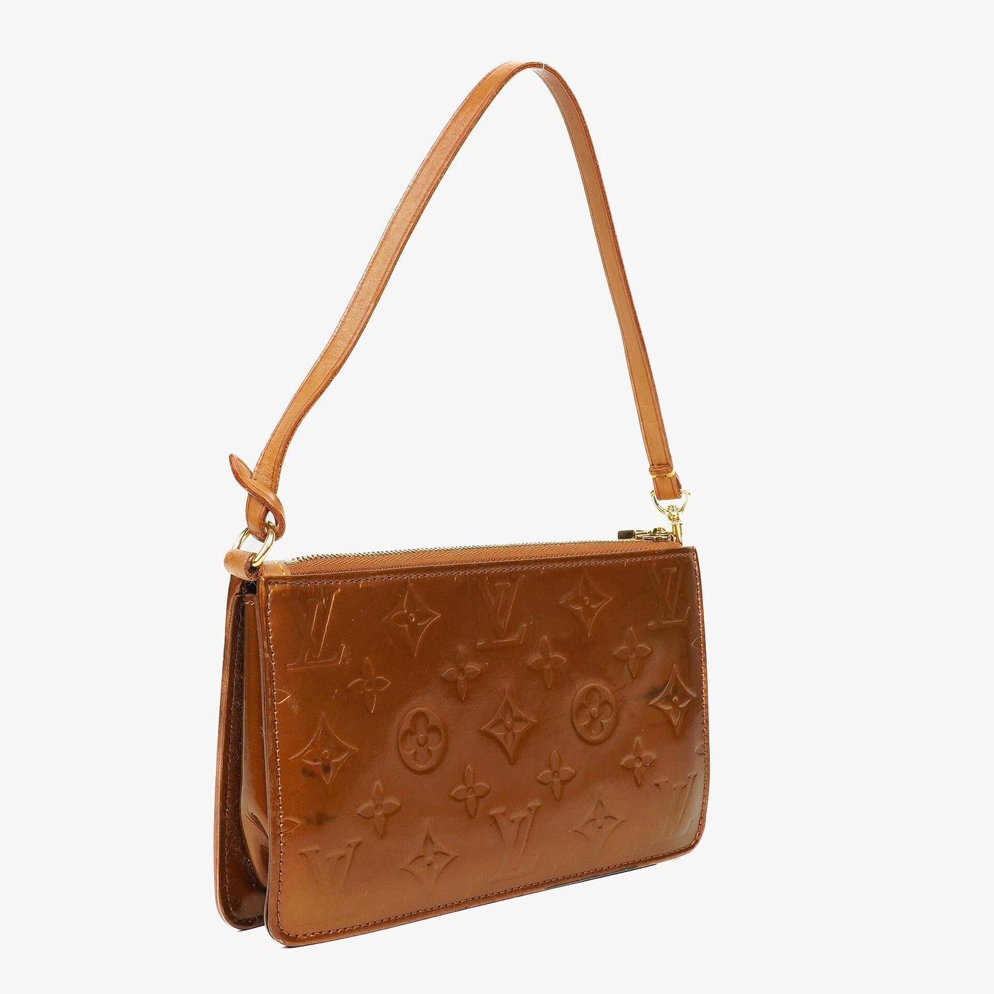 Louis Vuitton Lexington Brown Monogram Vernis Clutch Bag