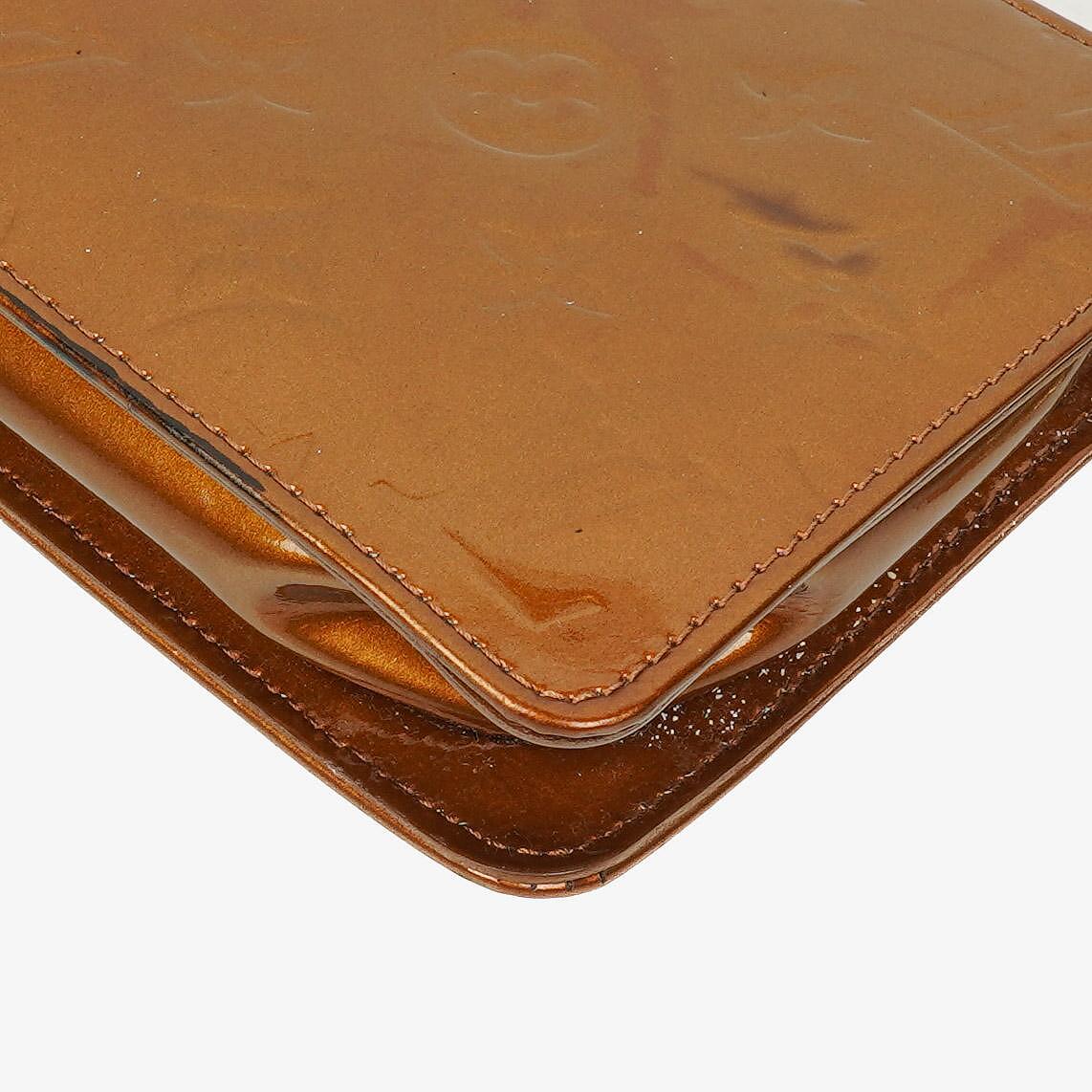 Louis Vuitton Lexington Brown Monogram Vernis Clutch Bag