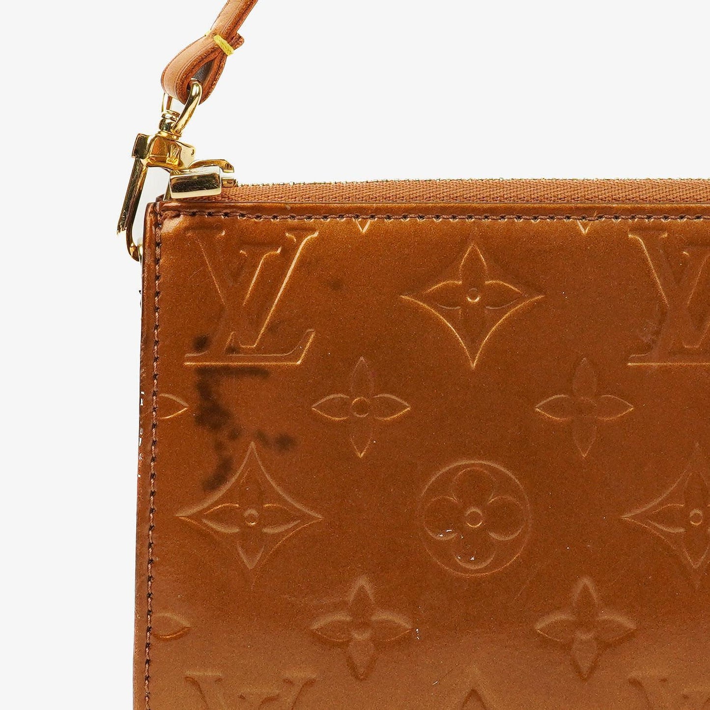 Louis Vuitton Lexington Brown Monogram Vernis Clutch Bag