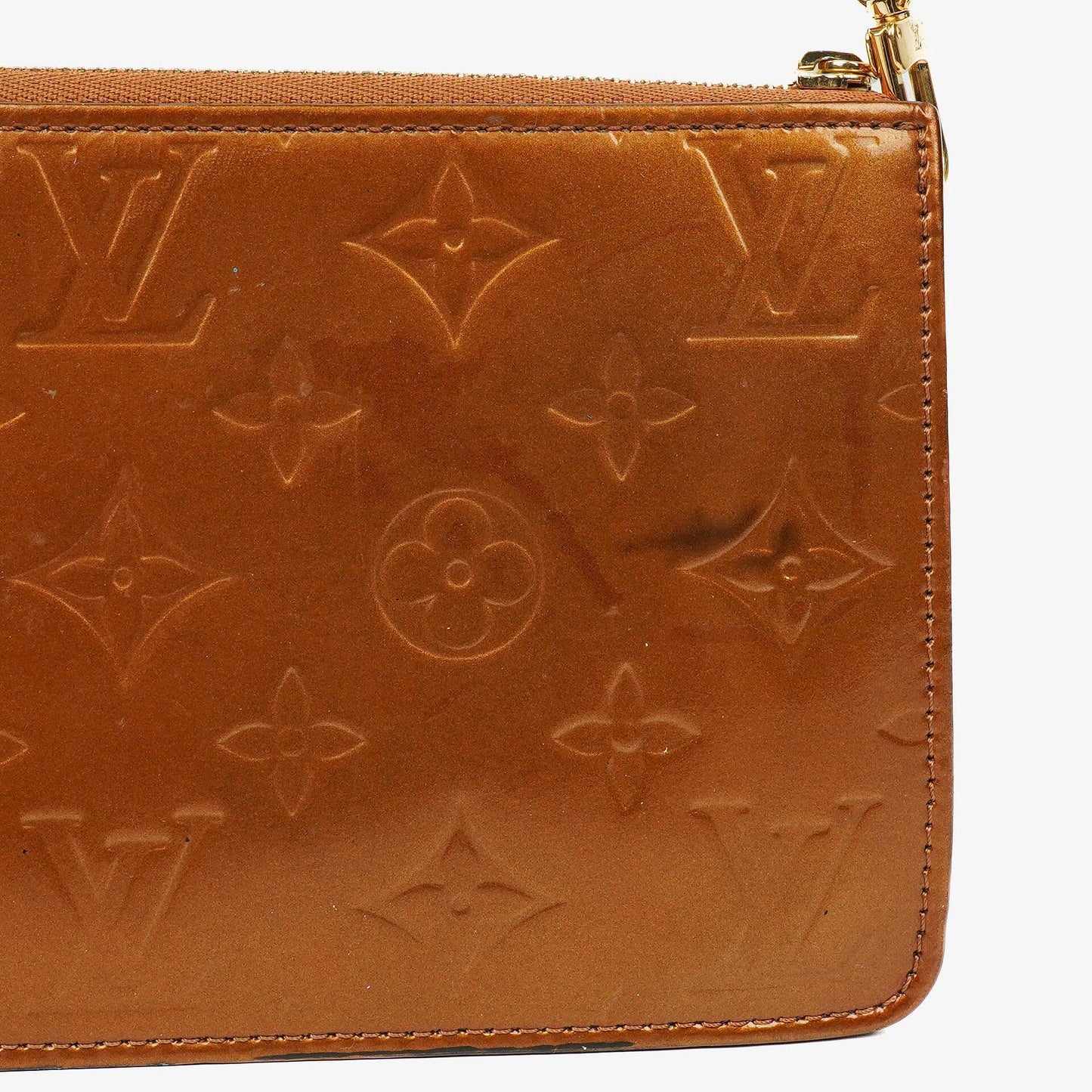 Louis Vuitton Lexington Brown Monogram Vernis Clutch Bag