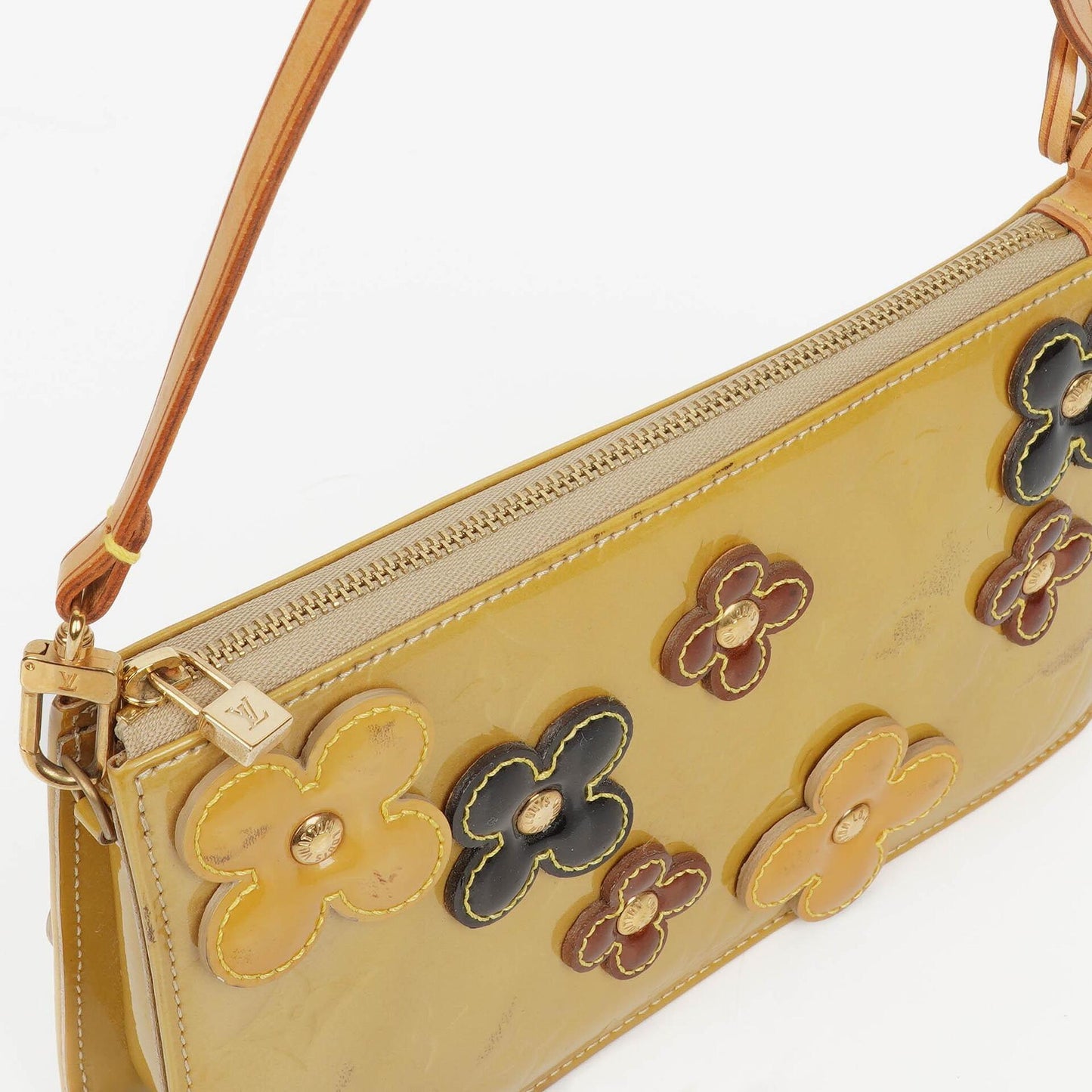 Louis Vuitton Lexington Flowers Pochette Vernis Leather