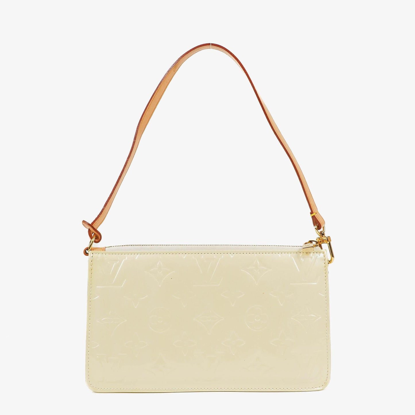 Louis Vuitton Lexington Perle Monogram Vernis Clutch Handbag