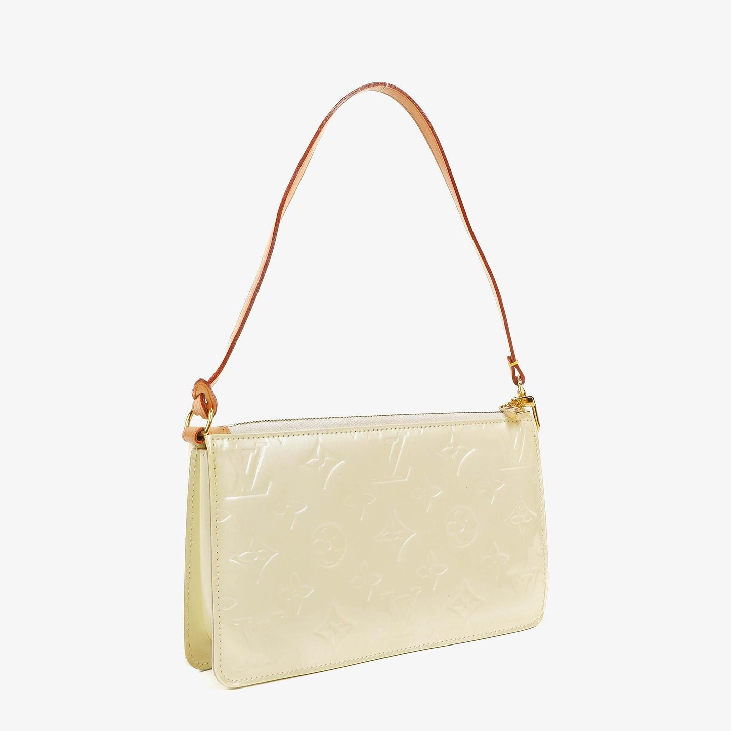 Louis Vuitton Lexington Perle Monogram Vernis Clutch Handbag