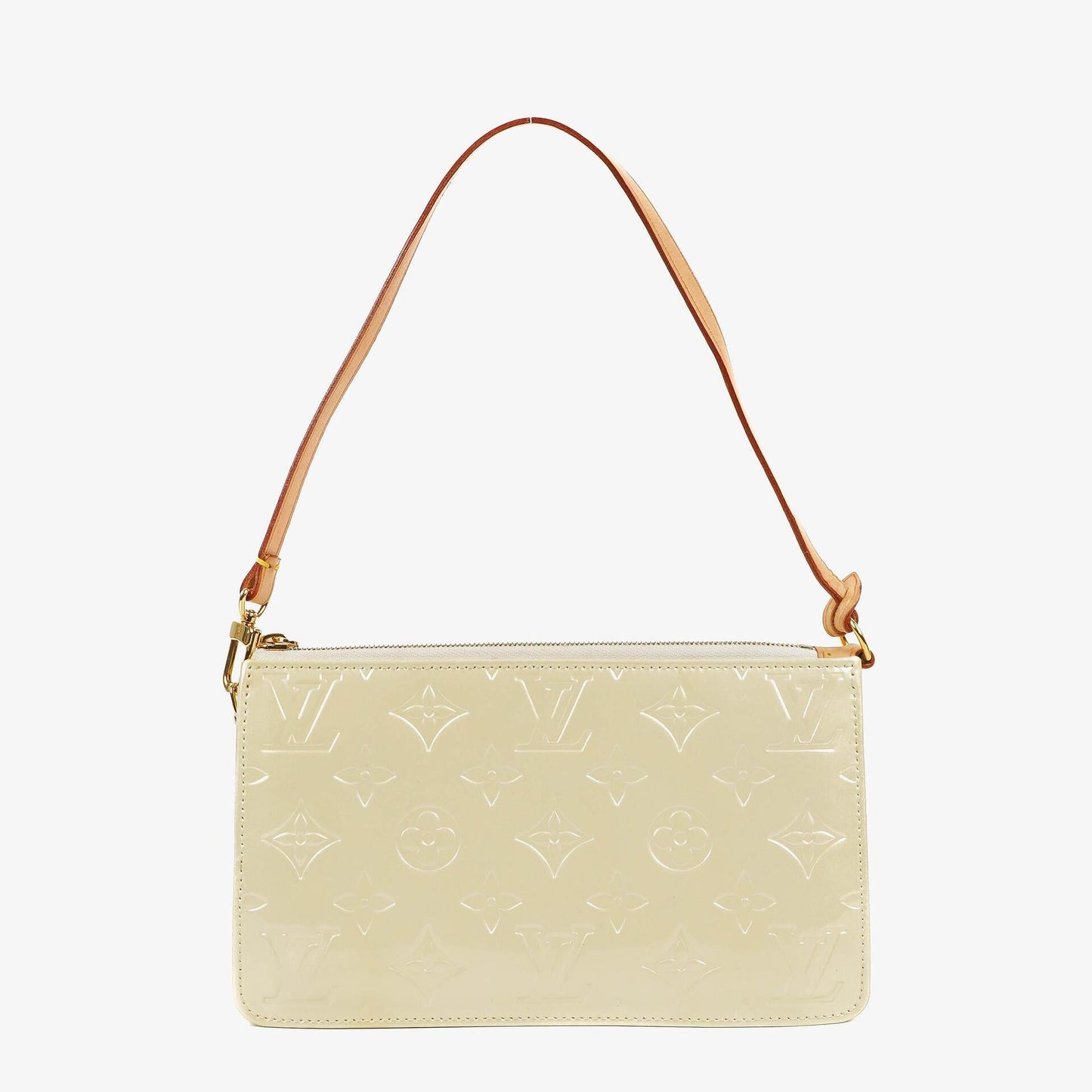 Louis Vuitton Lexington Perle Monogram Vernis Clutch Handbag