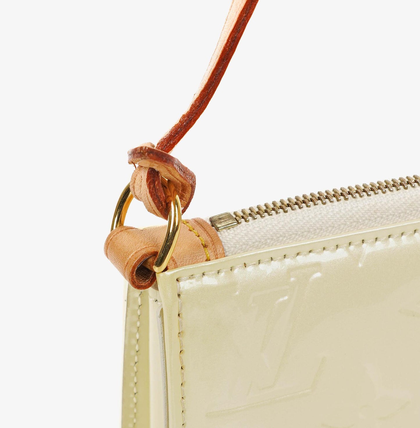 Louis Vuitton Lexington Perle Monogram Vernis Clutch Handbag