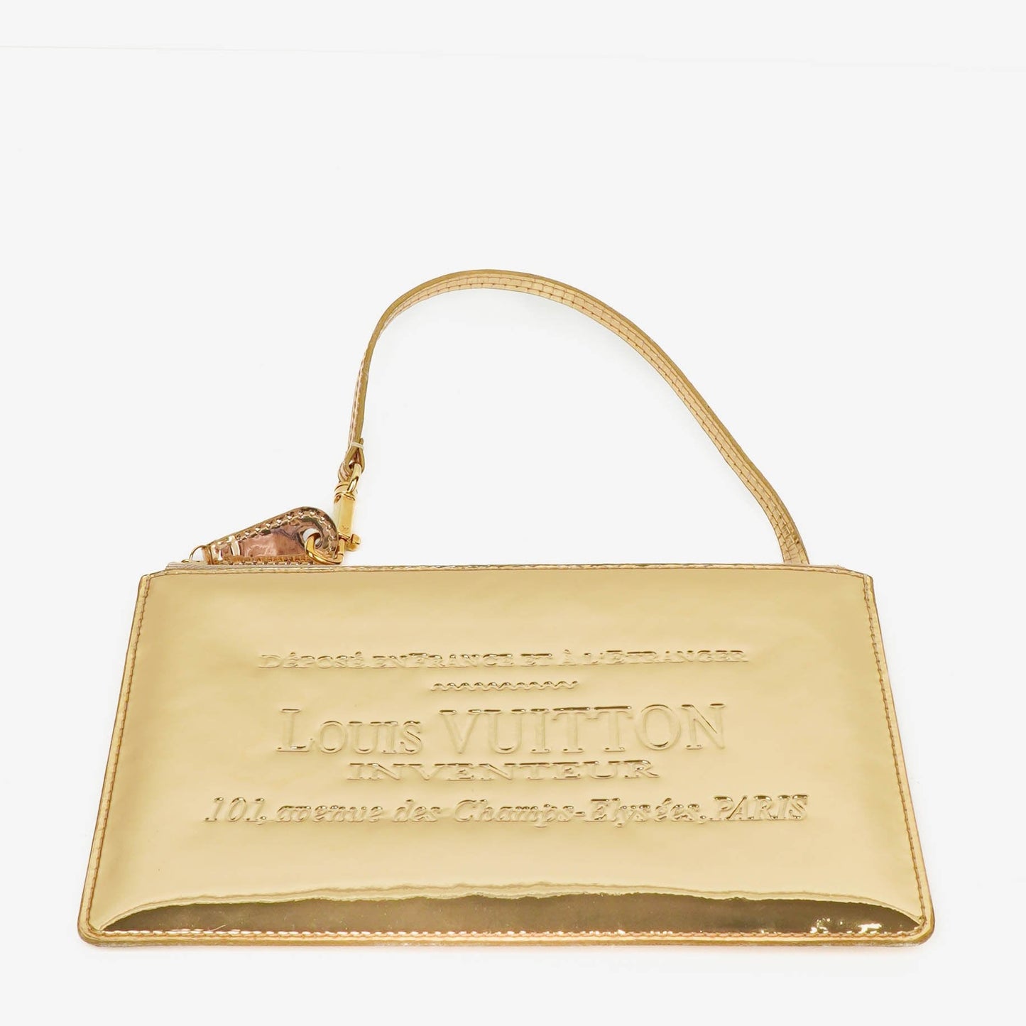 Louis Vuitton Limited Edition Gold Miroir Pochette Bag