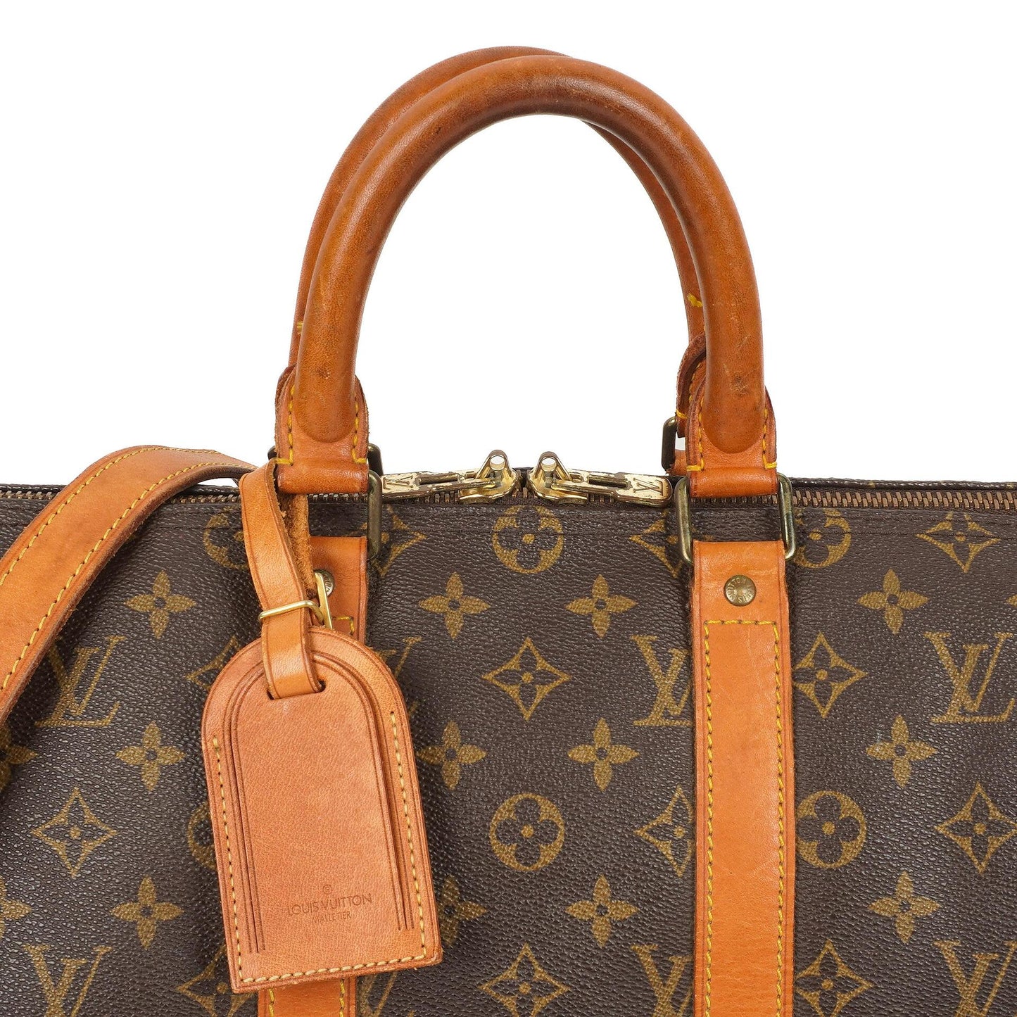 Louis Vuitton Malletier Keepall 45 Bandouliere Monogram Canvas Travel Bag