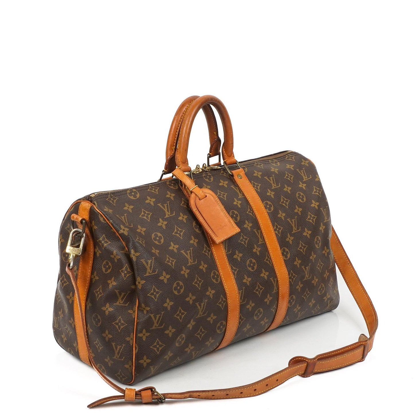 Louis Vuitton Malletier Keepall 45 Bandouliere Monogram Canvas Travel Bag