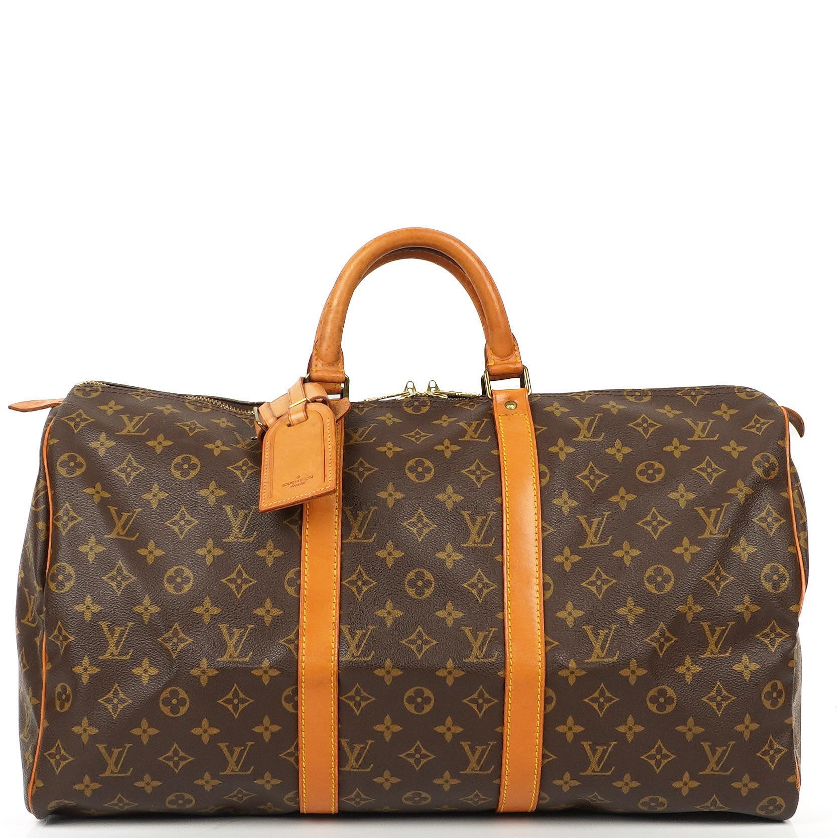 Louis Vuitton Malletier Keepall 50 Monogram Canvas Travel Bag